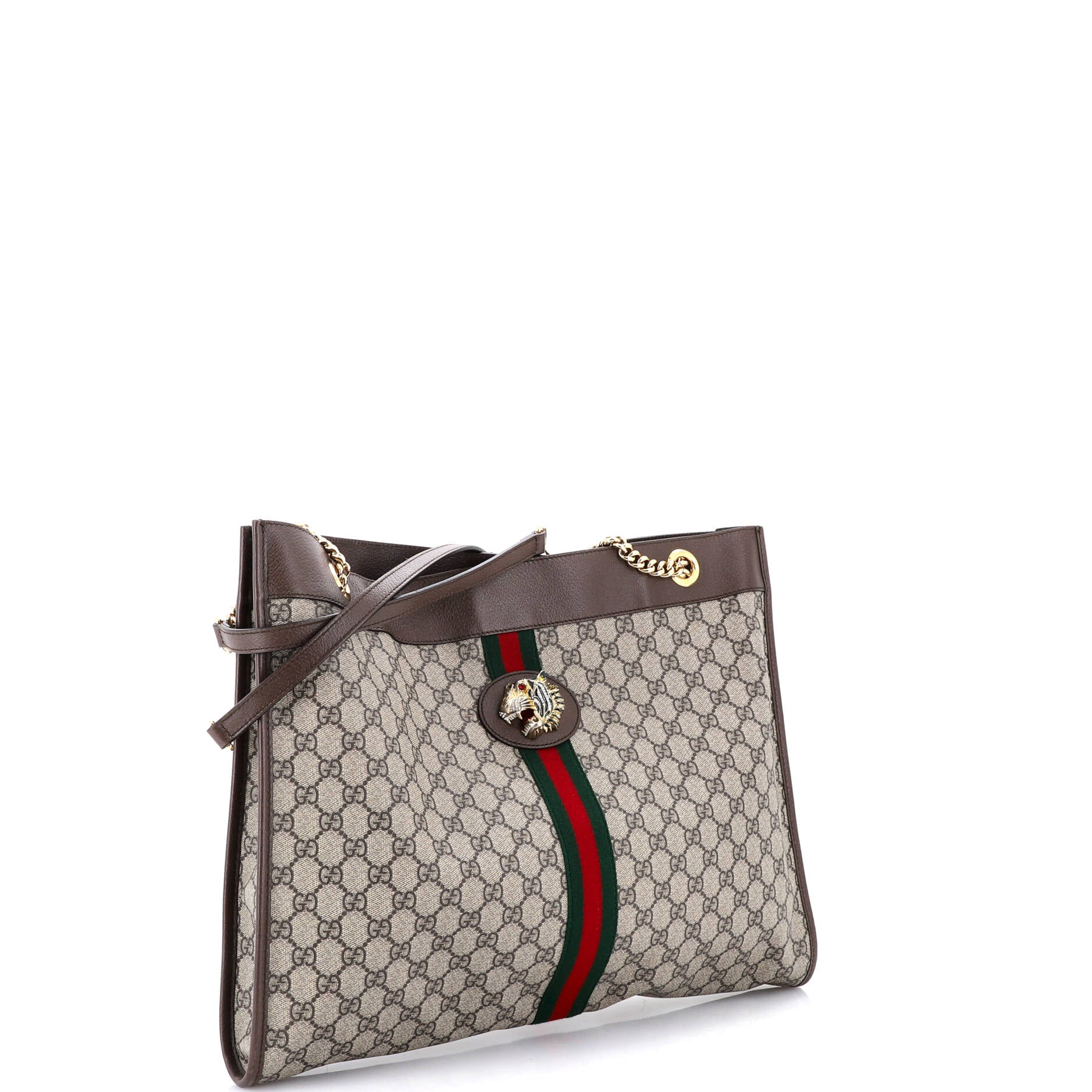 Rajah Chain Tote GG Coated Canvas Large