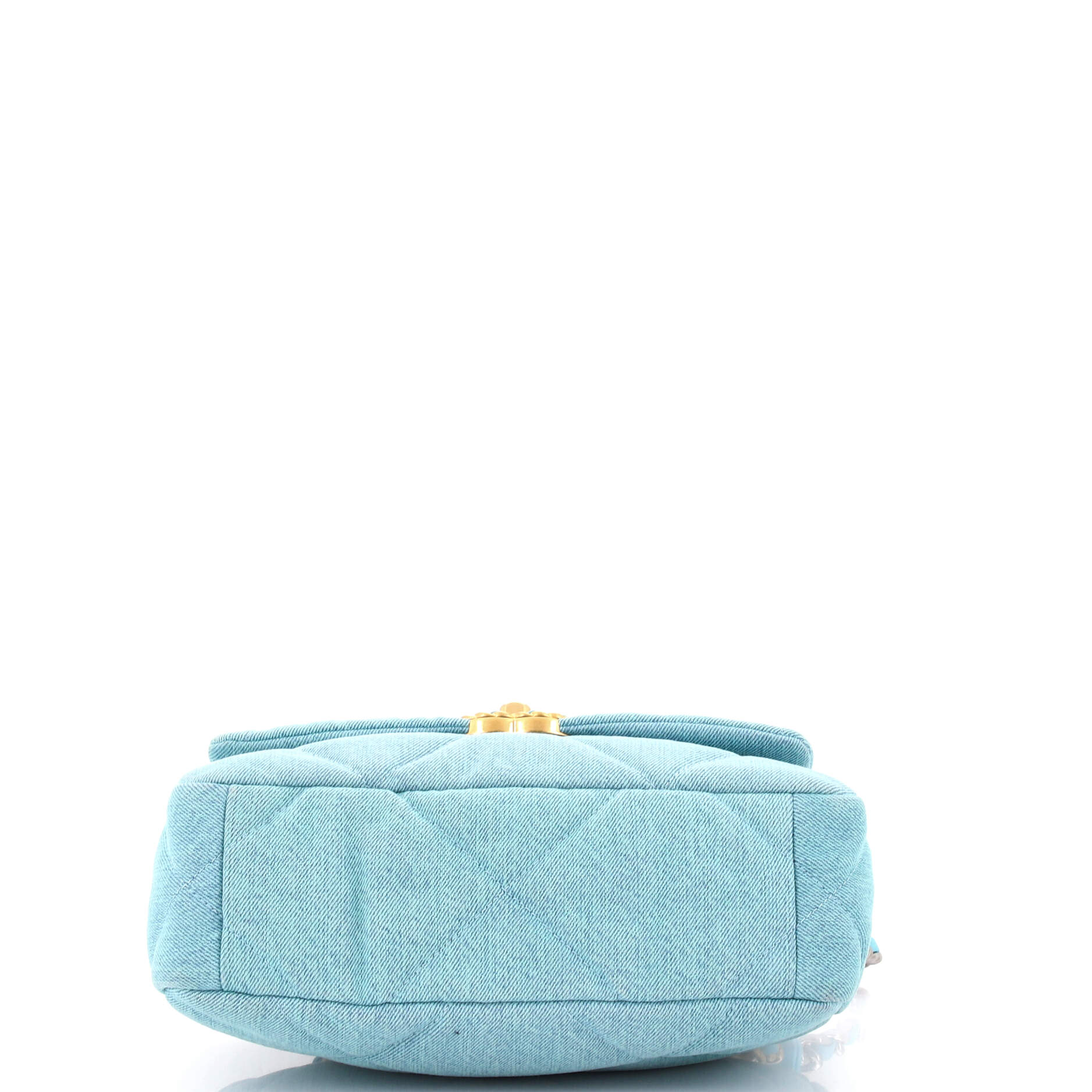 19 Flap Bag Quilted Denim Medium