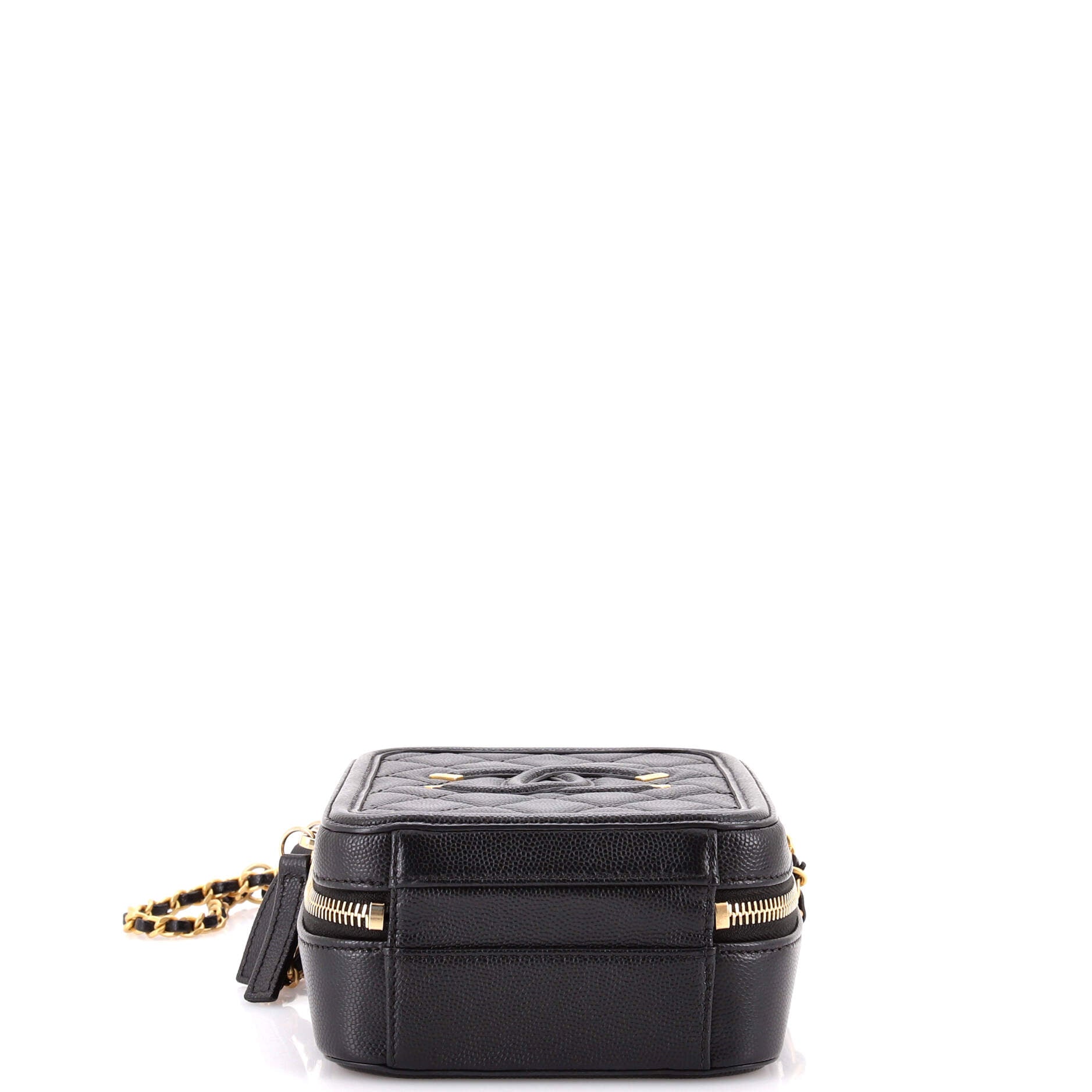 Filigree Vertical Vanity Case Quilted Caviar