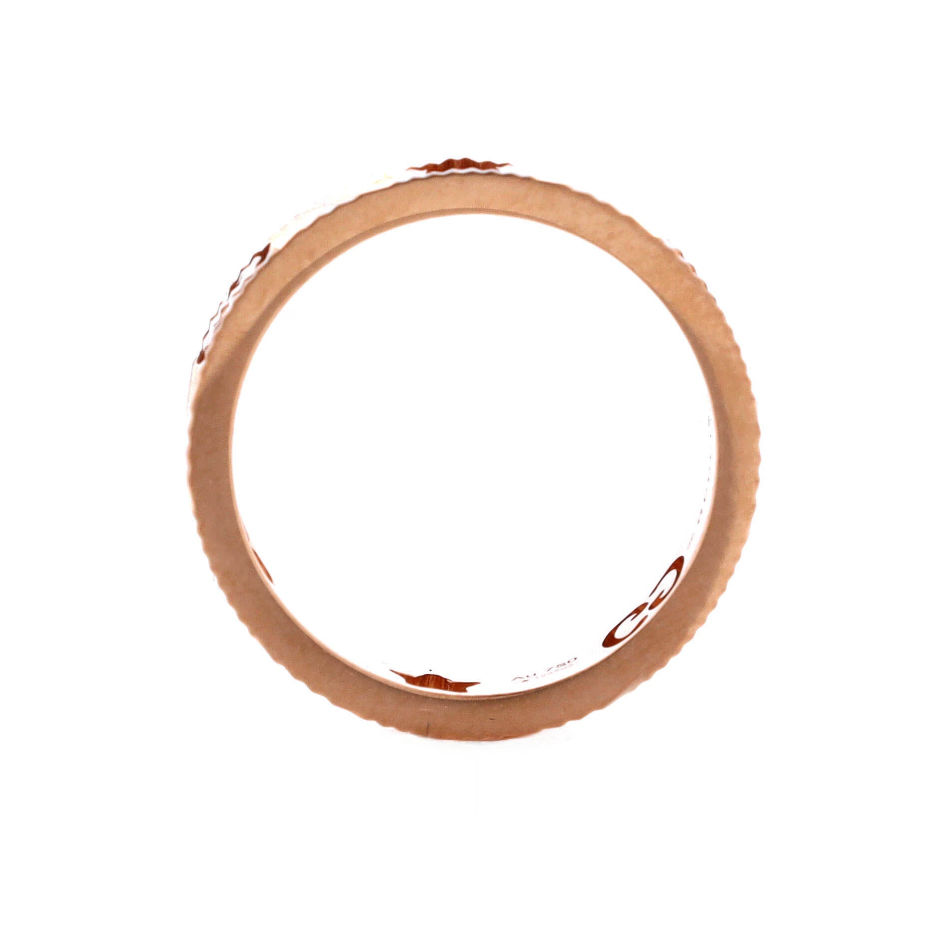 Textured Icon Heart Star Cut-Out Ring 18K Rose Gold