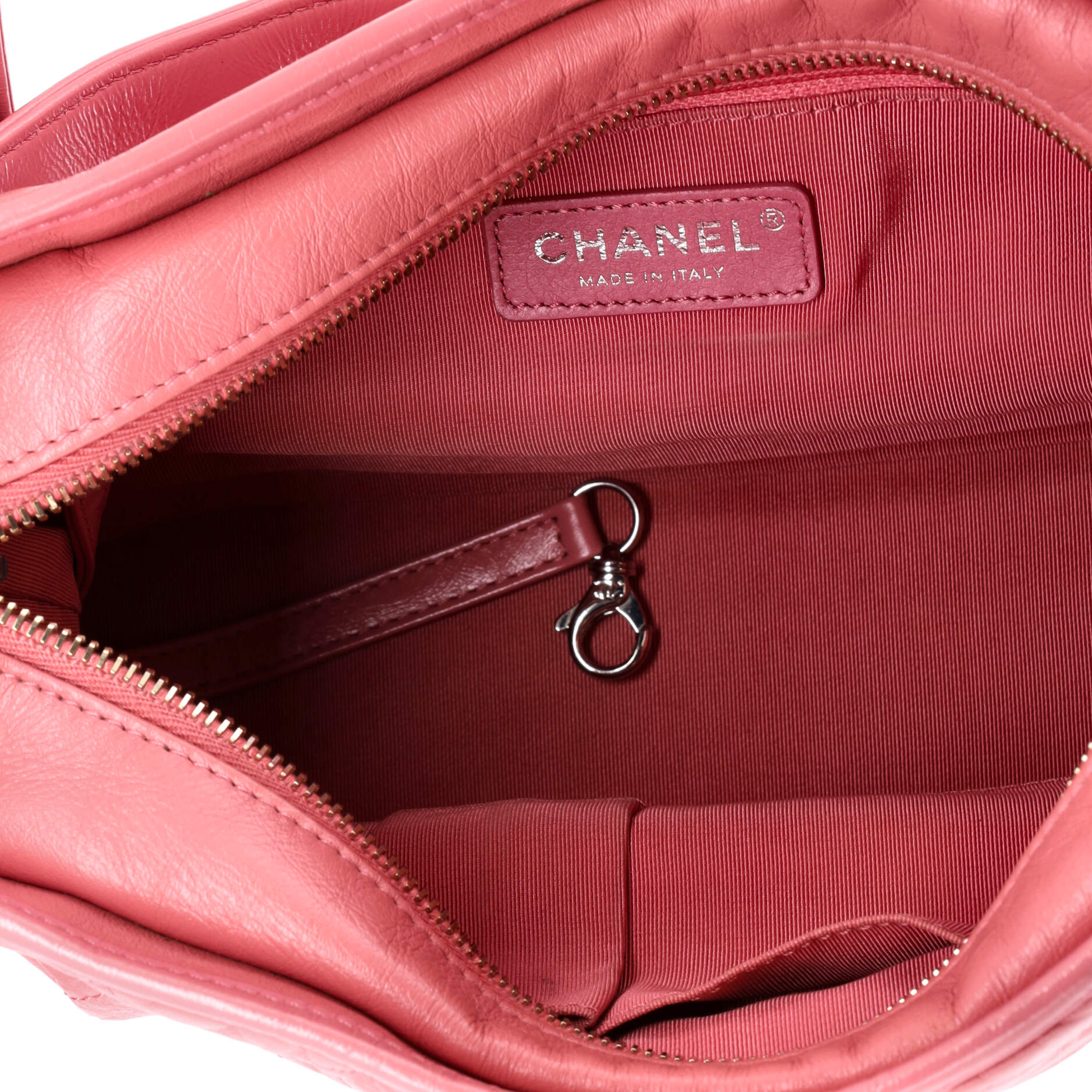 Gabrielle Hobo with Logo Handle Quilted Aged Calfskin Medium