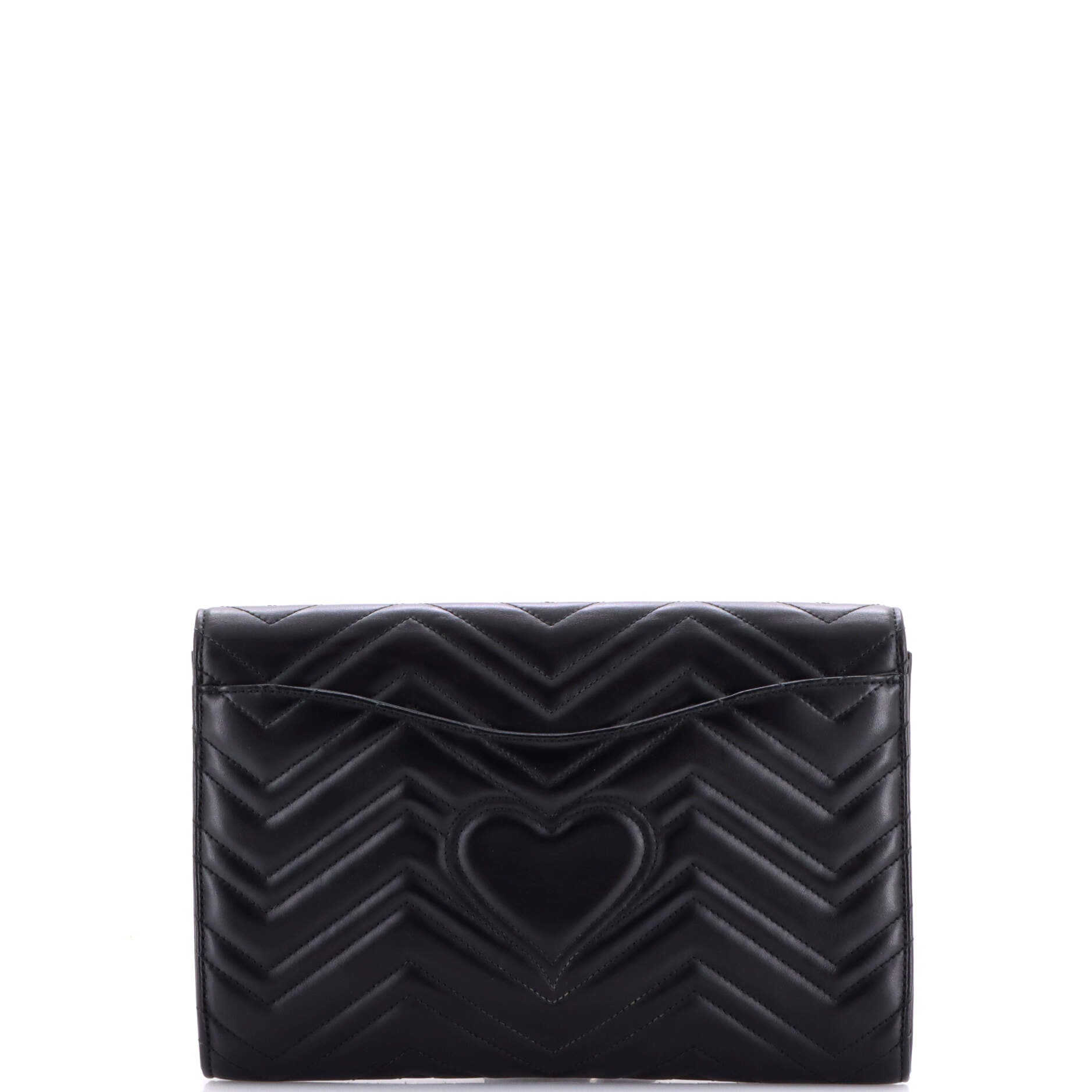 GG Marmont Flap Clutch Matelasse Leather