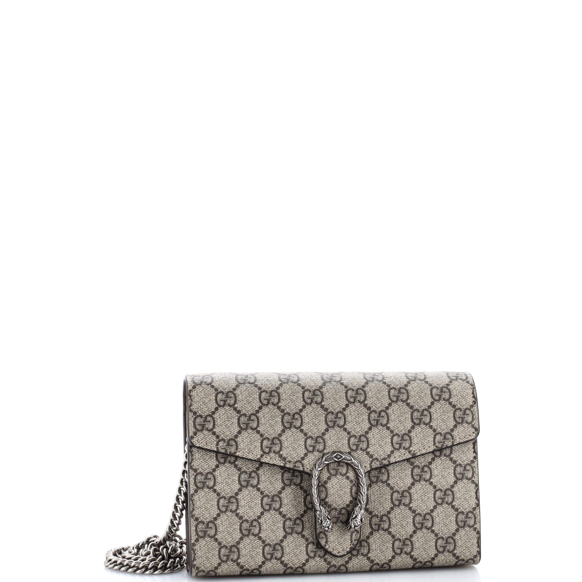 Dionysus Chain Wallet GG Coated Canvas Small