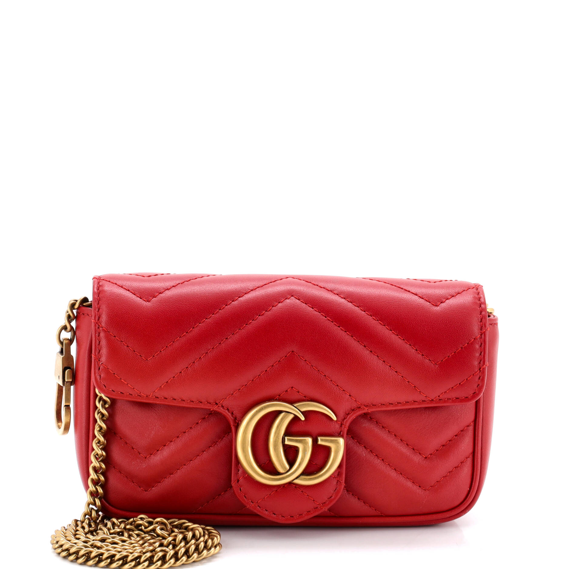 GG Marmont Flap Bag Matelasse Leather Super Mini