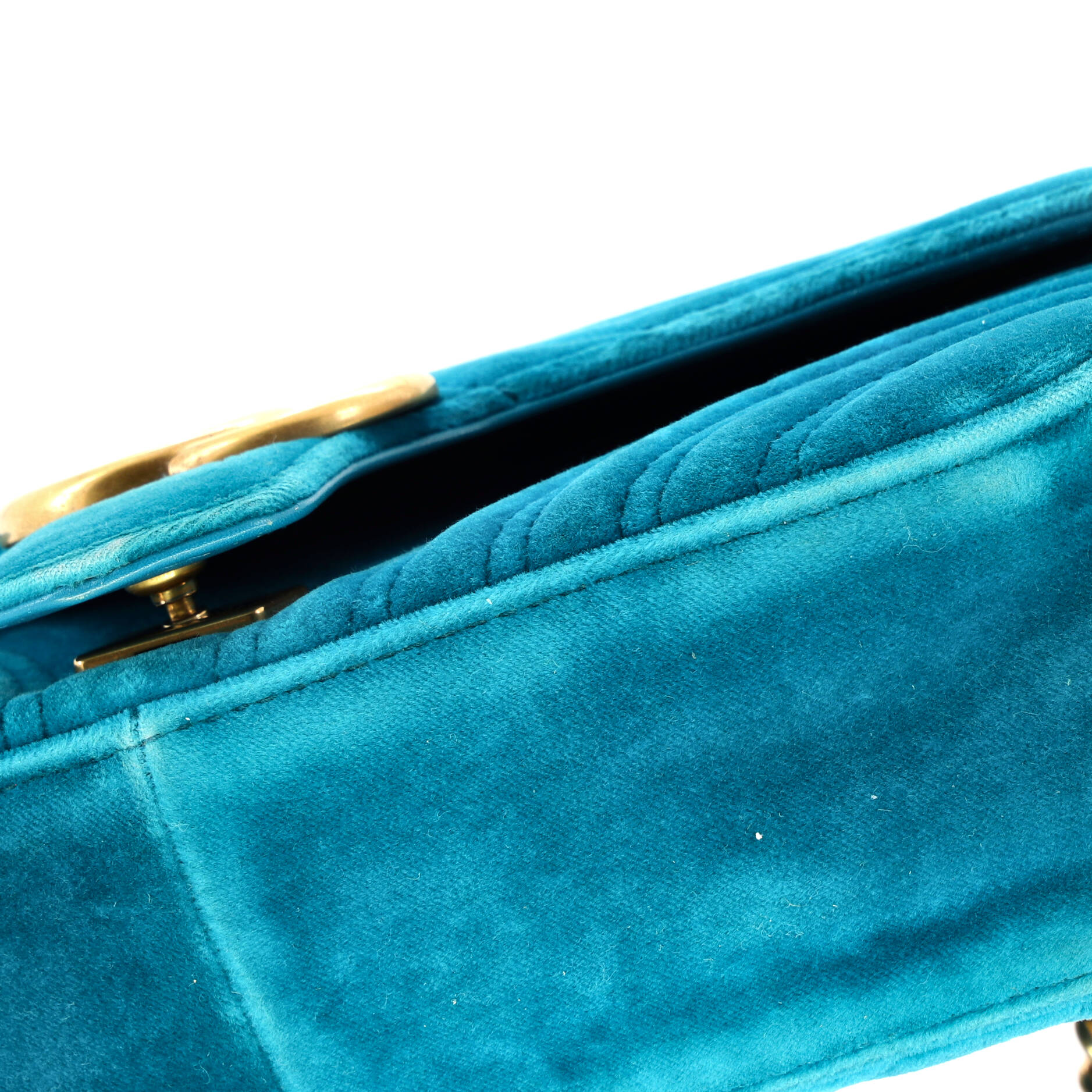 GG Marmont Flap Bag Matelasse Velvet Small