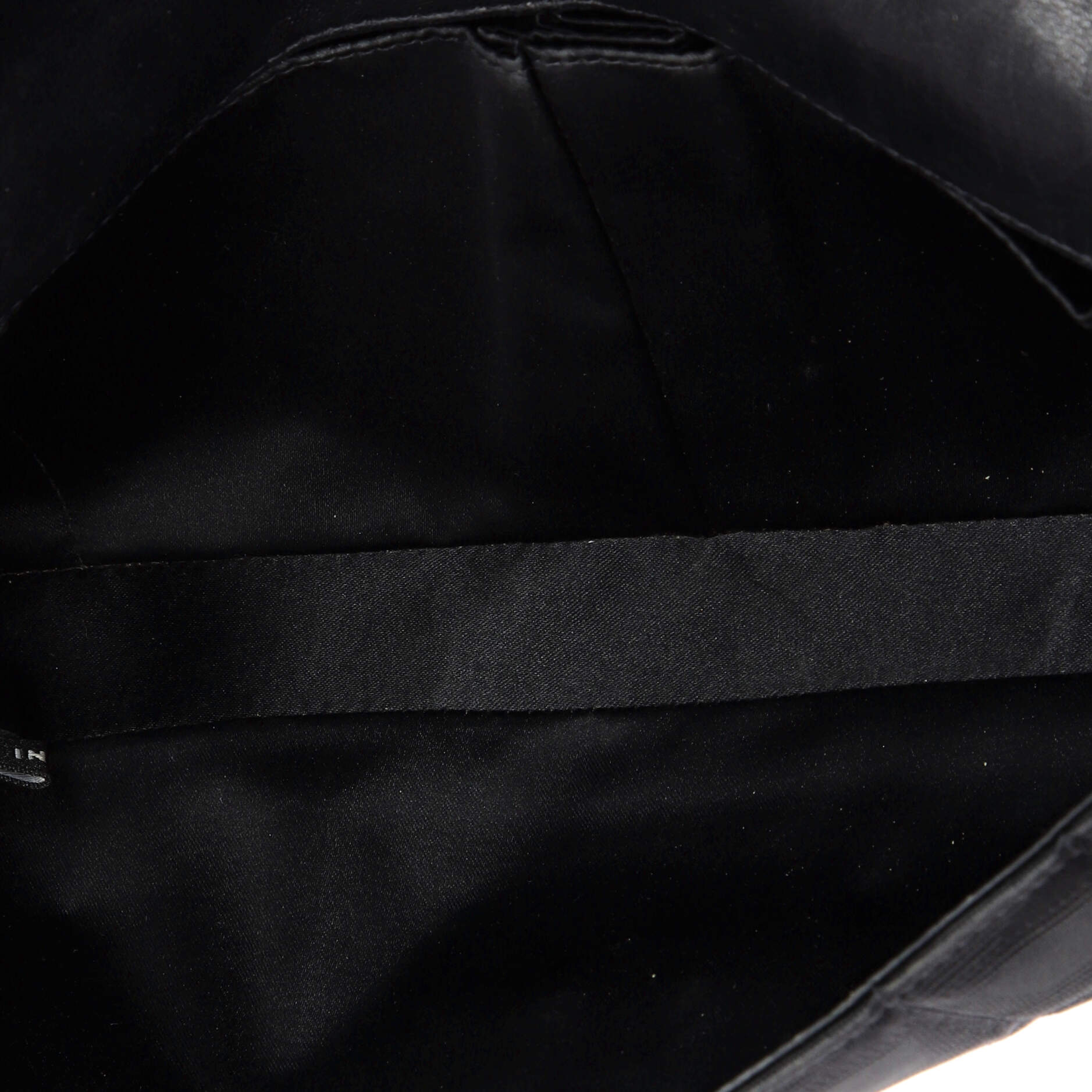 Travel Line Flap Bag Quilted Nylon East West