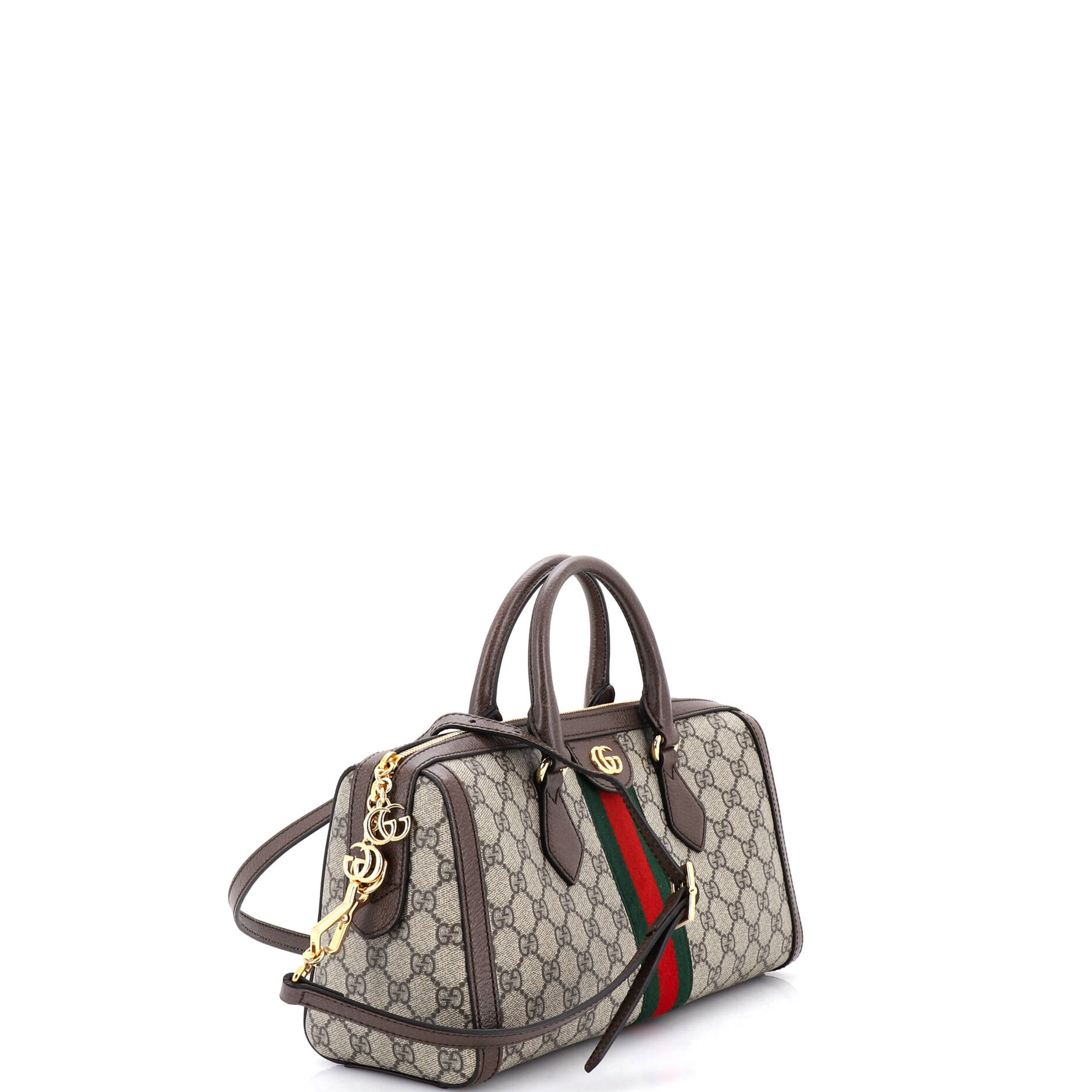 Ophidia Boston Bag GG Coated Canvas Medium