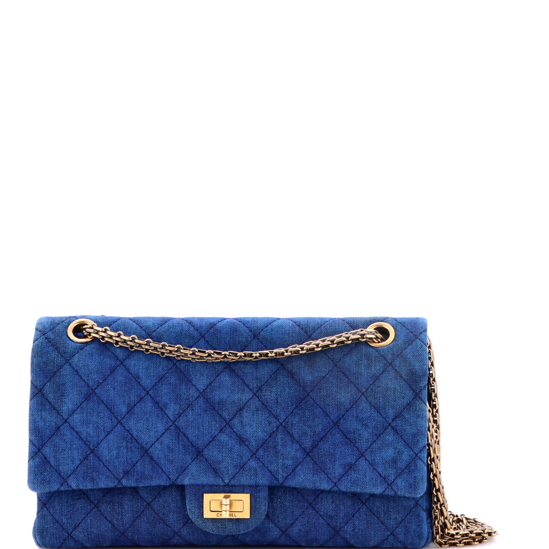 Reissue 2.55 Flap Bag Quilted Denim 226