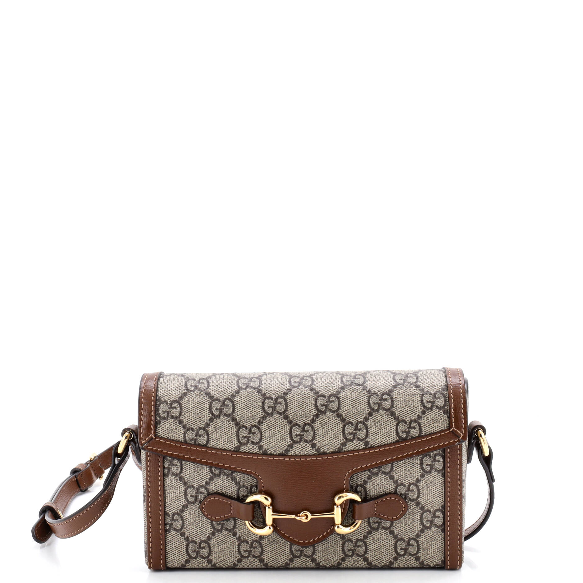 Horsebit 1955 Flap Crossbody Bag GG Coated Canvas Mini