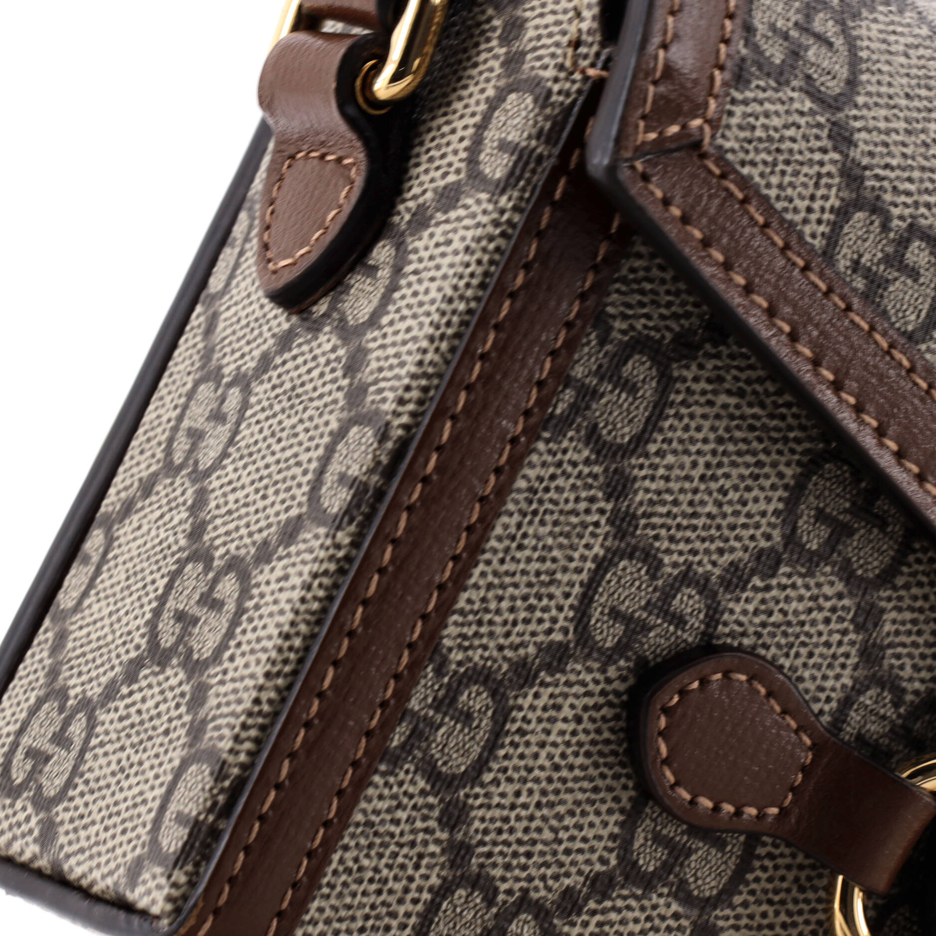 Horsebit 1955 Flap Crossbody Bag GG Coated Canvas Mini