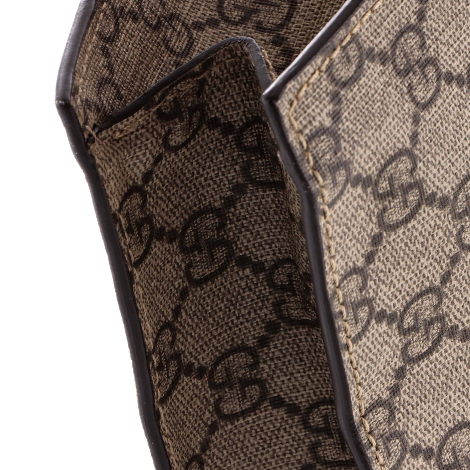 Convertible Soft Open Tote Embroidered GG Coated Canvas Tall