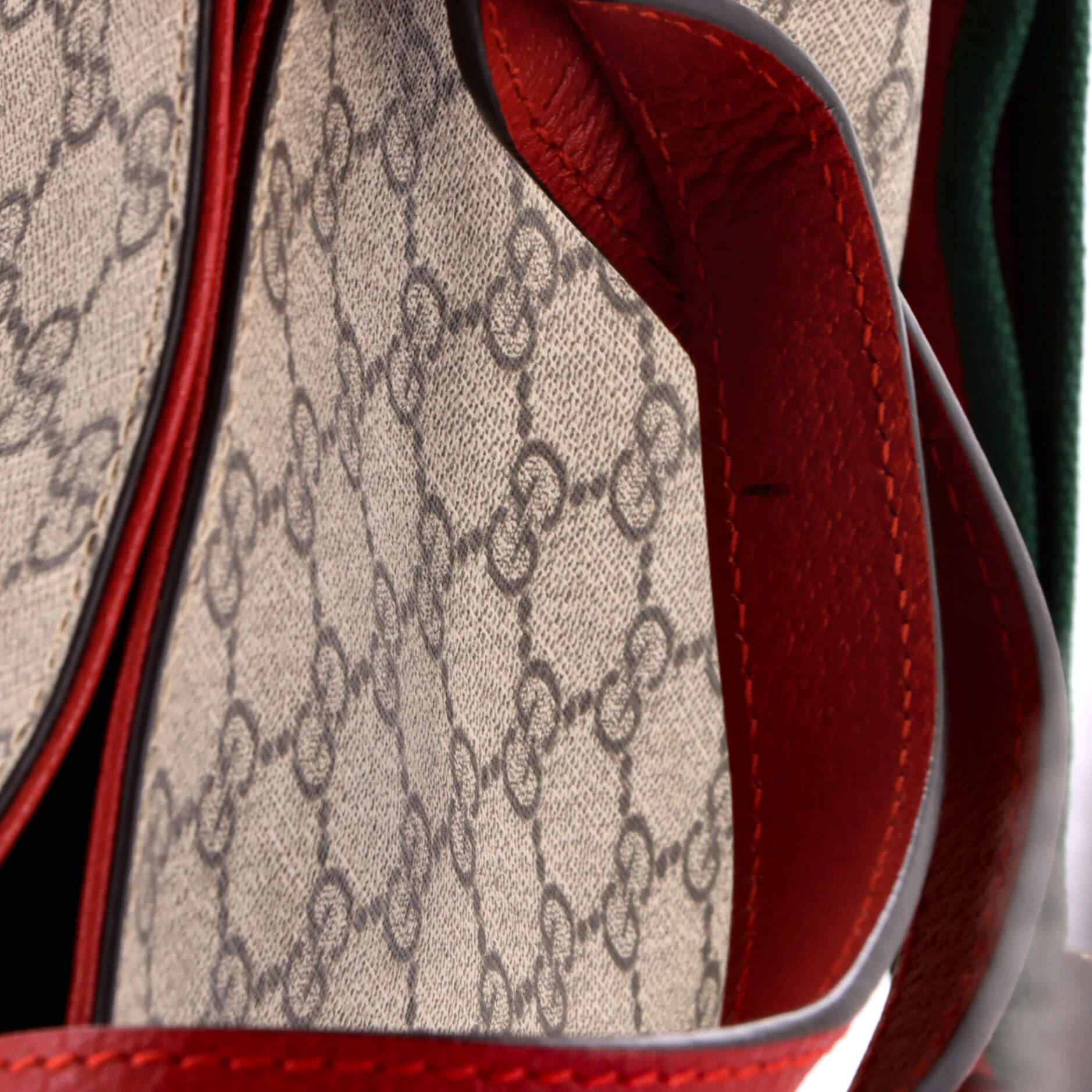 Convertible Soft Open Tote Embroidered GG Coated Canvas Tall