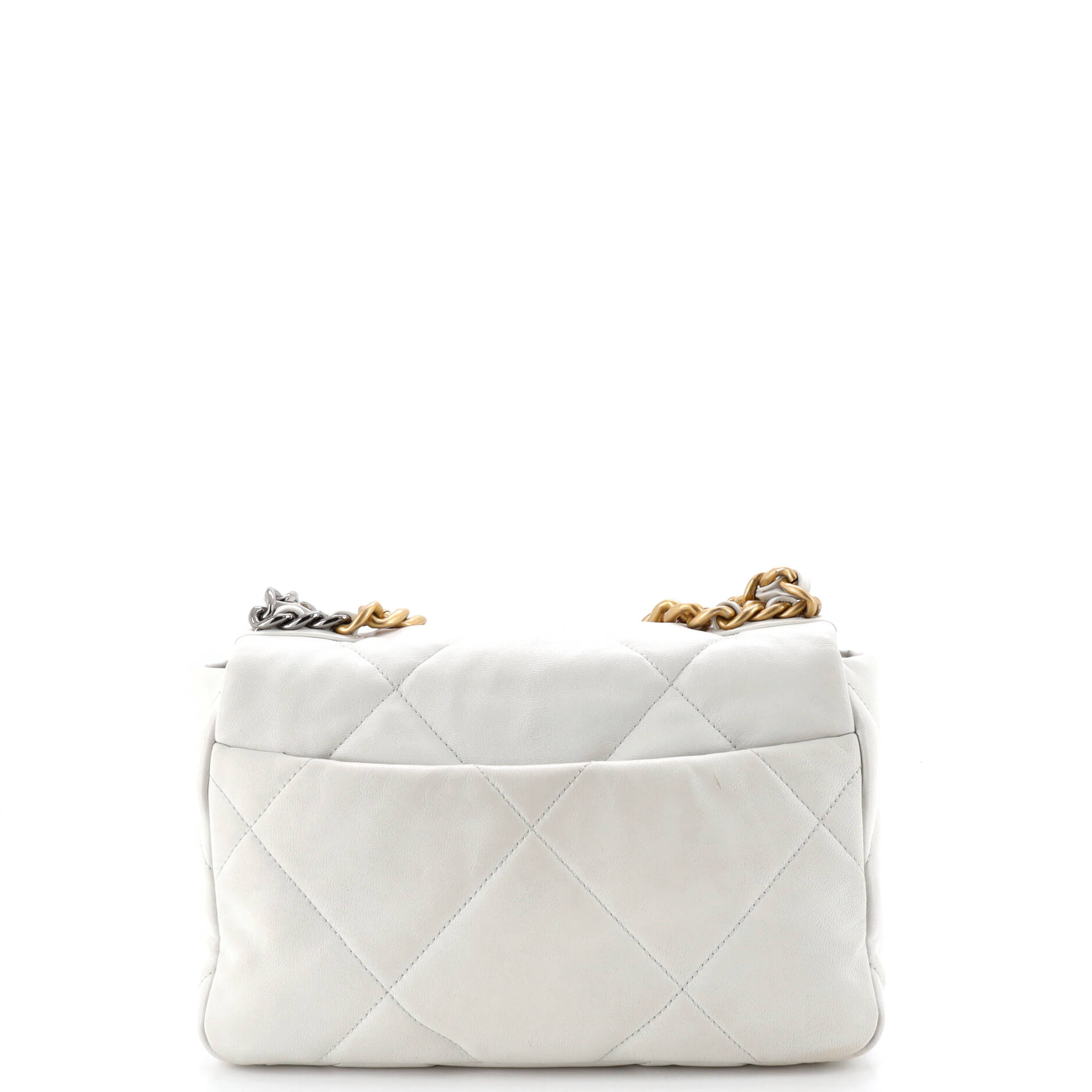 19 Flap Bag Quilted Leather Medium