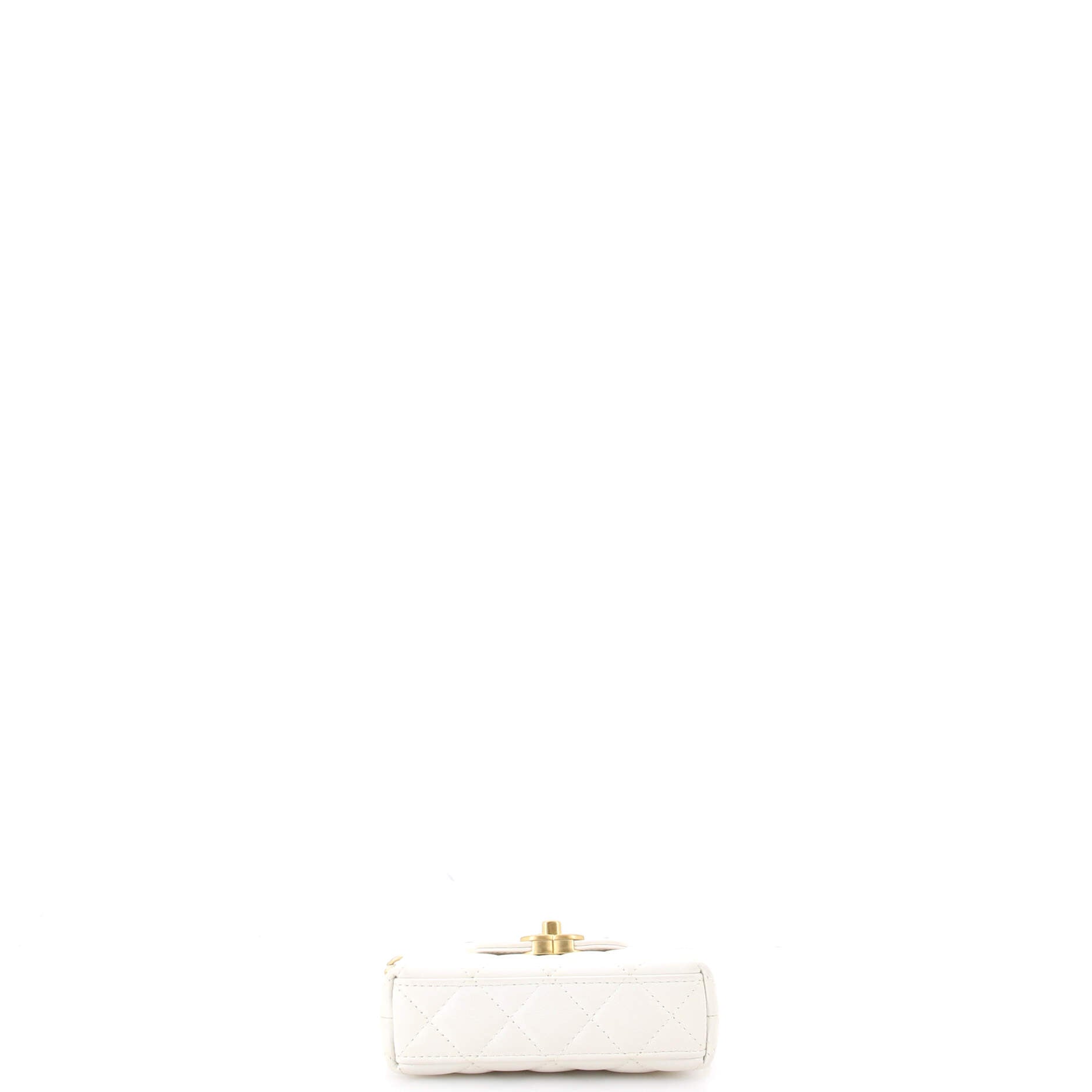 Kelly Top Handle Shopping Bag Quilted Shiny Aged Calfskin Nano