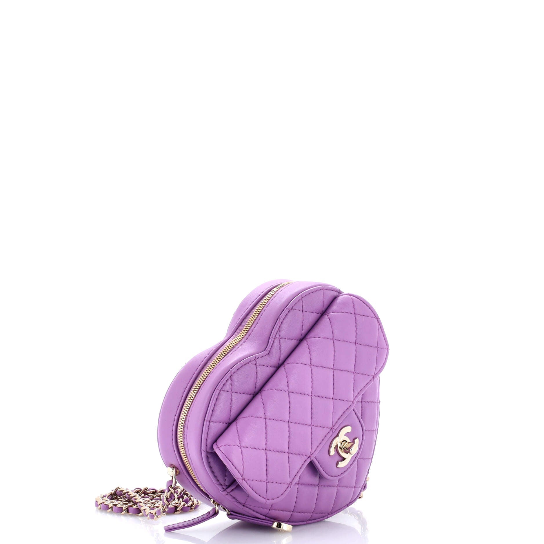 CC in Love Heart Bag Quilted Lambskin