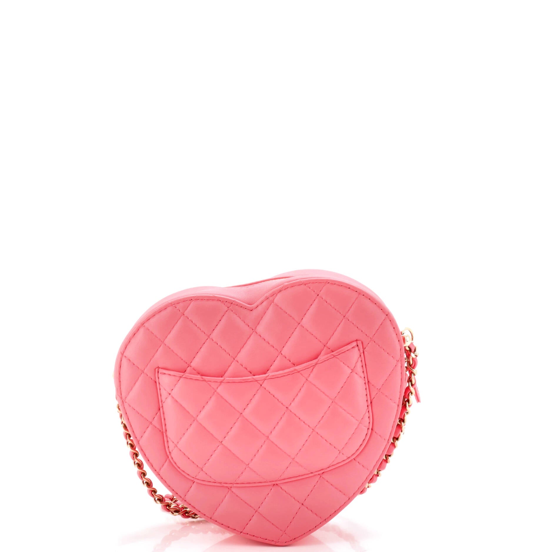 CC in Love Heart Bag Quilted Lambskin