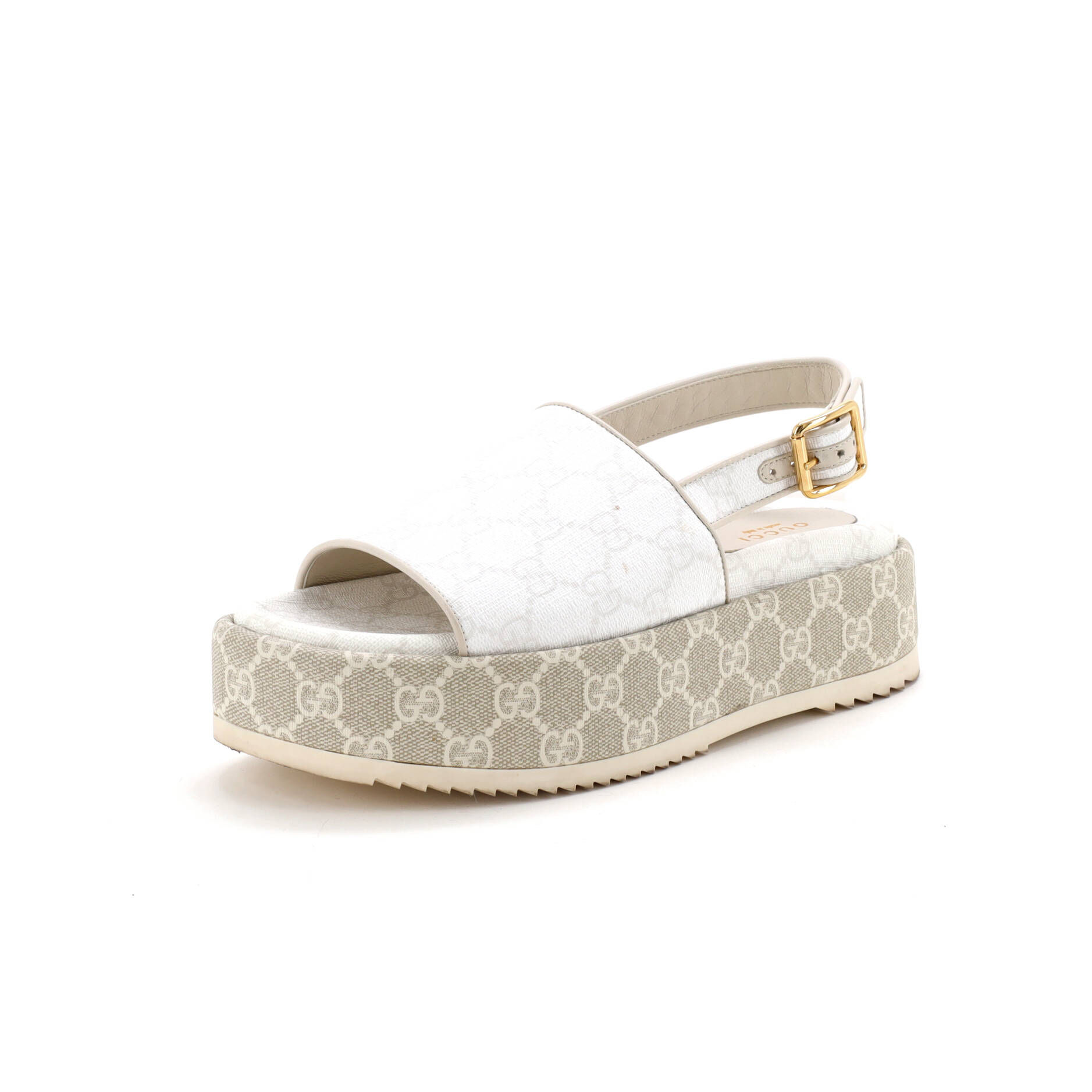 Women's Angelina Platform Slingback Sandals GG Coated Canvas