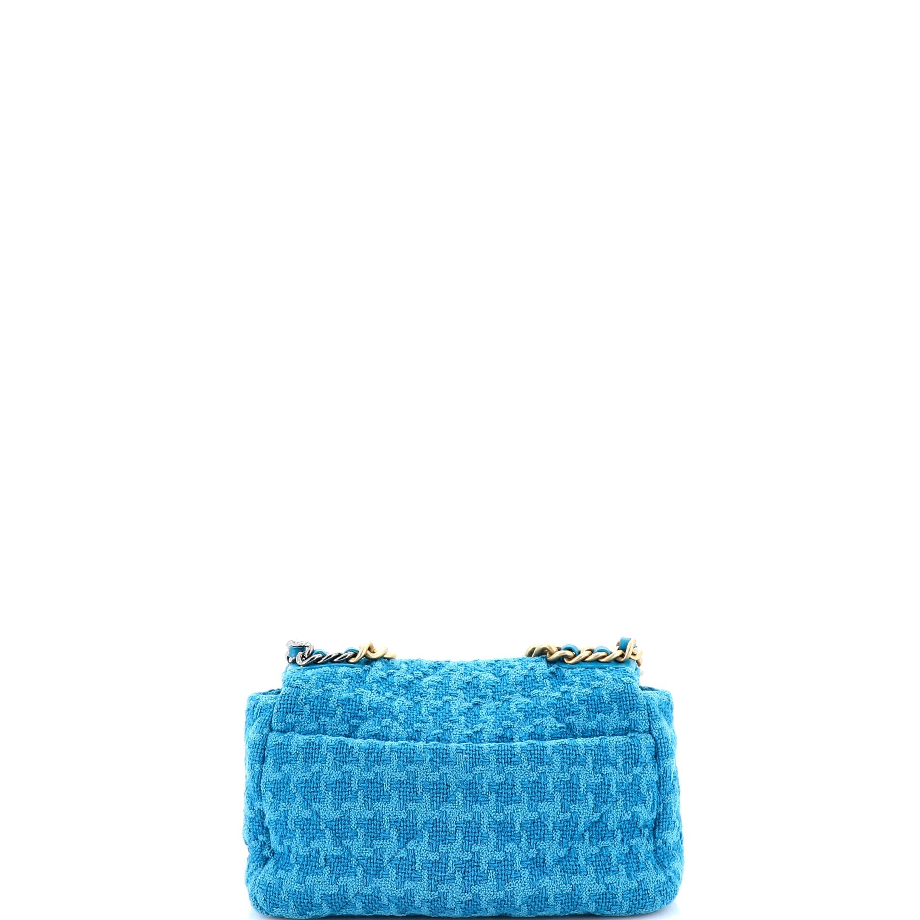 19 Flap Bag Quilted Tweed Medium