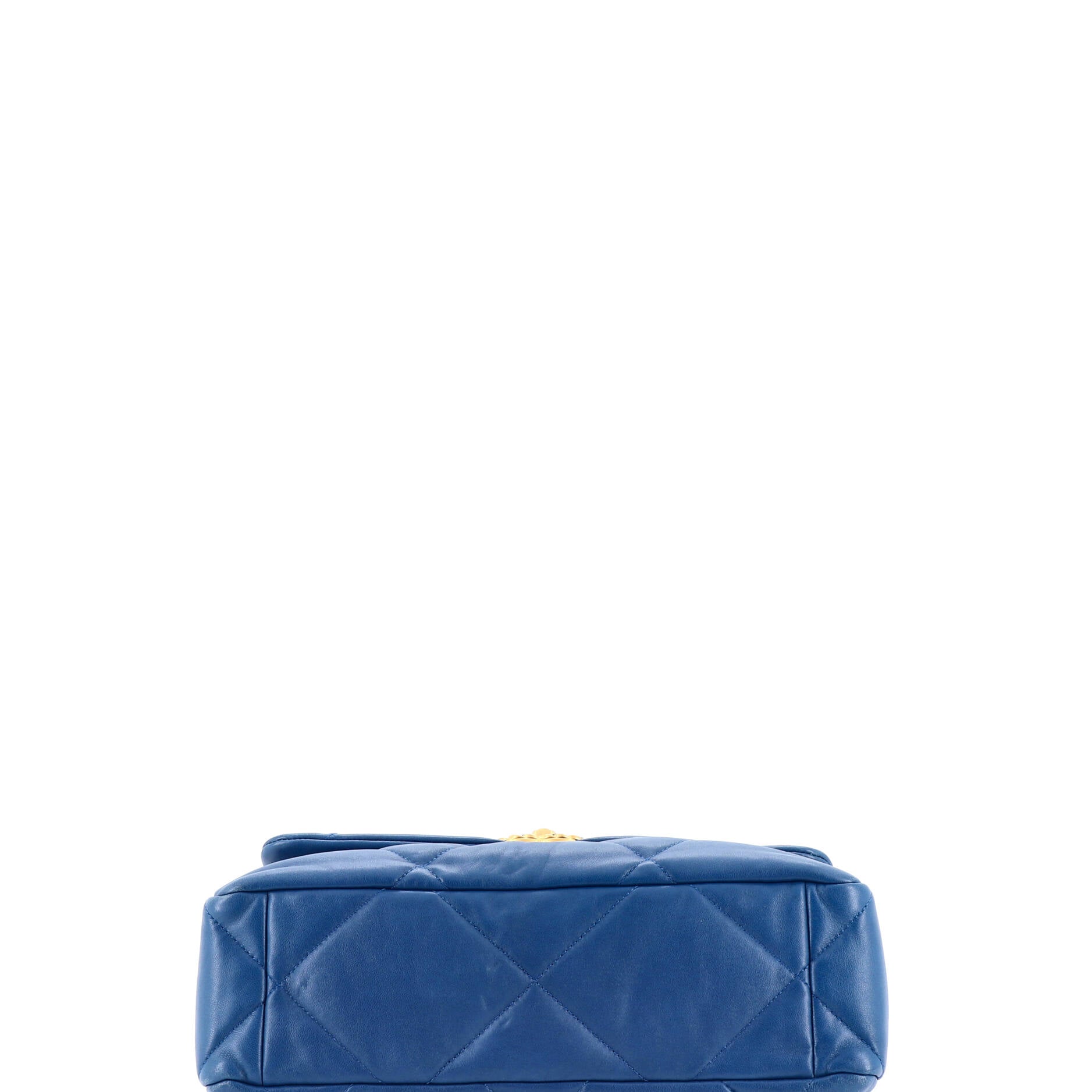 19 Flap Bag Quilted Leather Large
