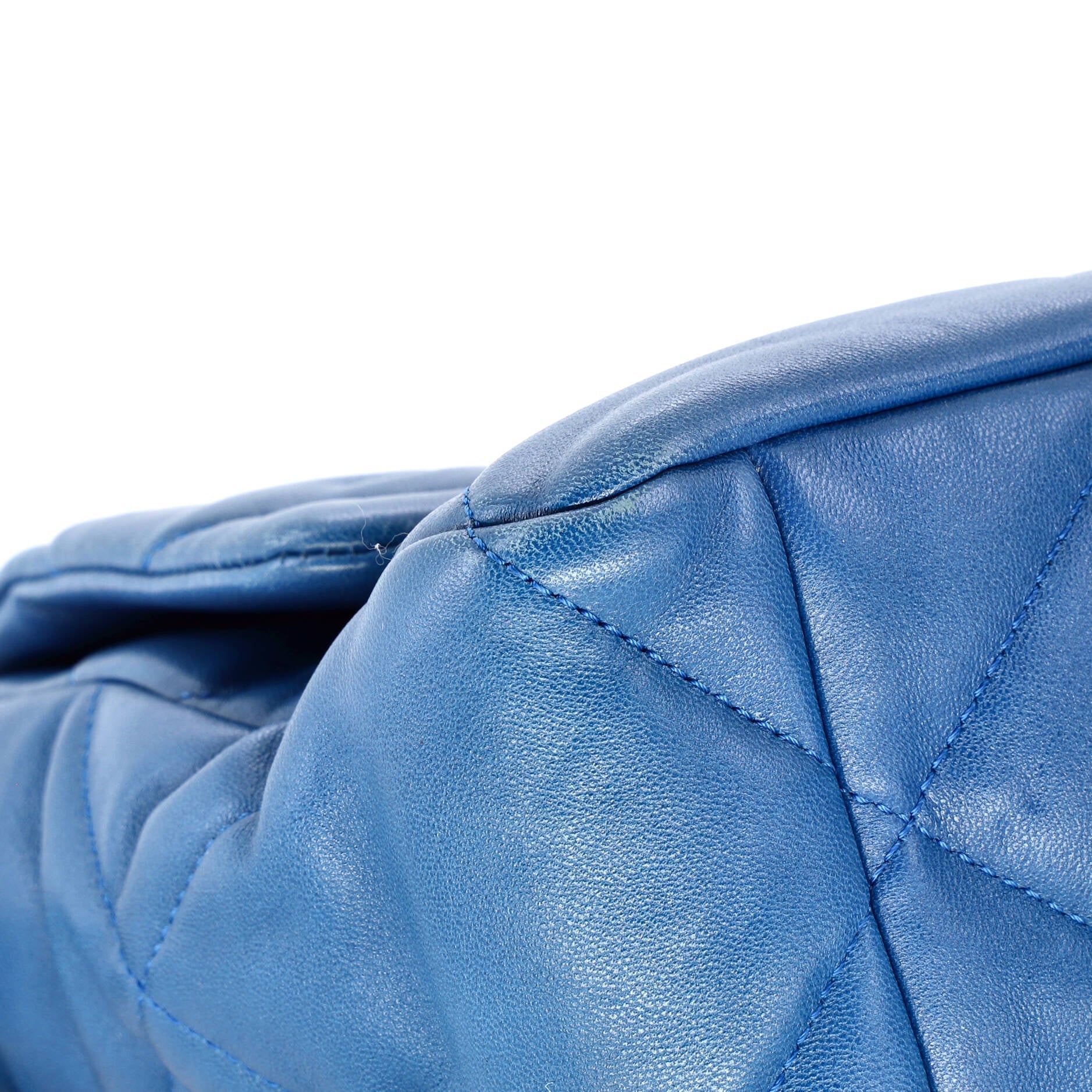 19 Flap Bag Quilted Leather Large