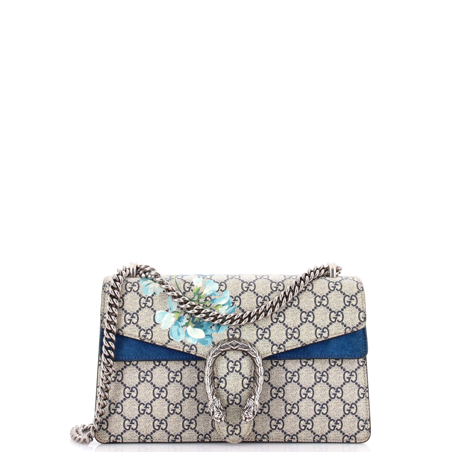 Dionysus Bag Blooms Print GG Coated Canvas Small