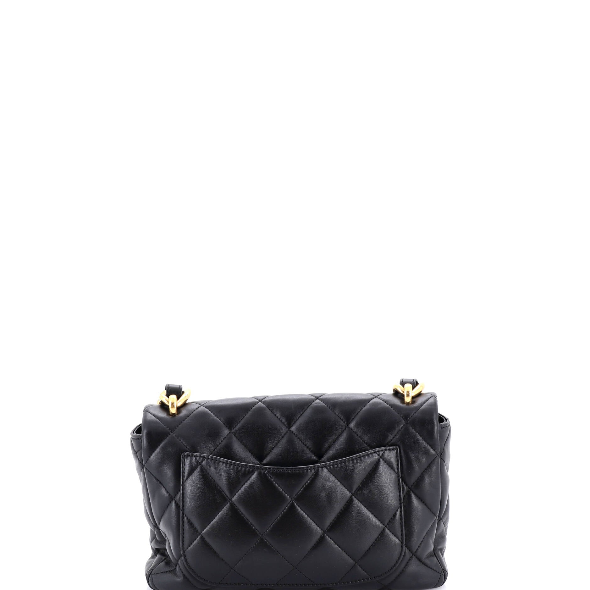 Funky Town Flap Bag Quilted Lambskin Large