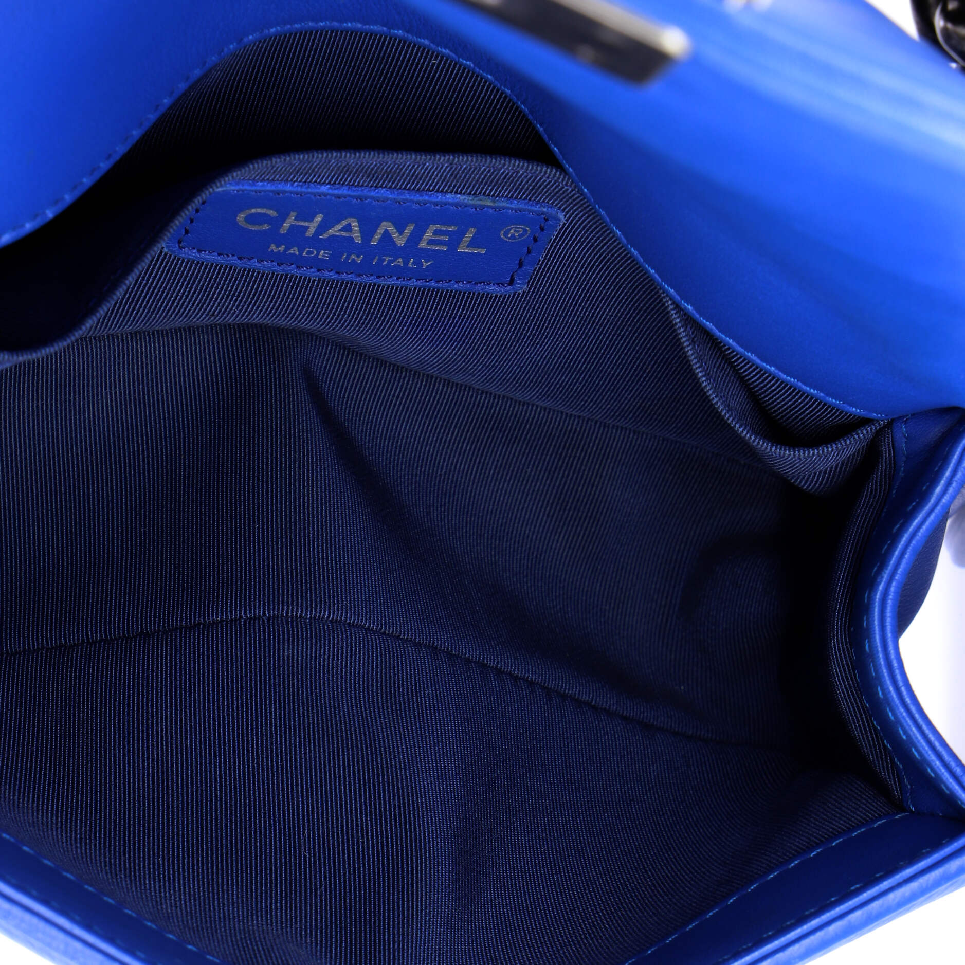 Boy Flap Bag Chevron Calfskin Small