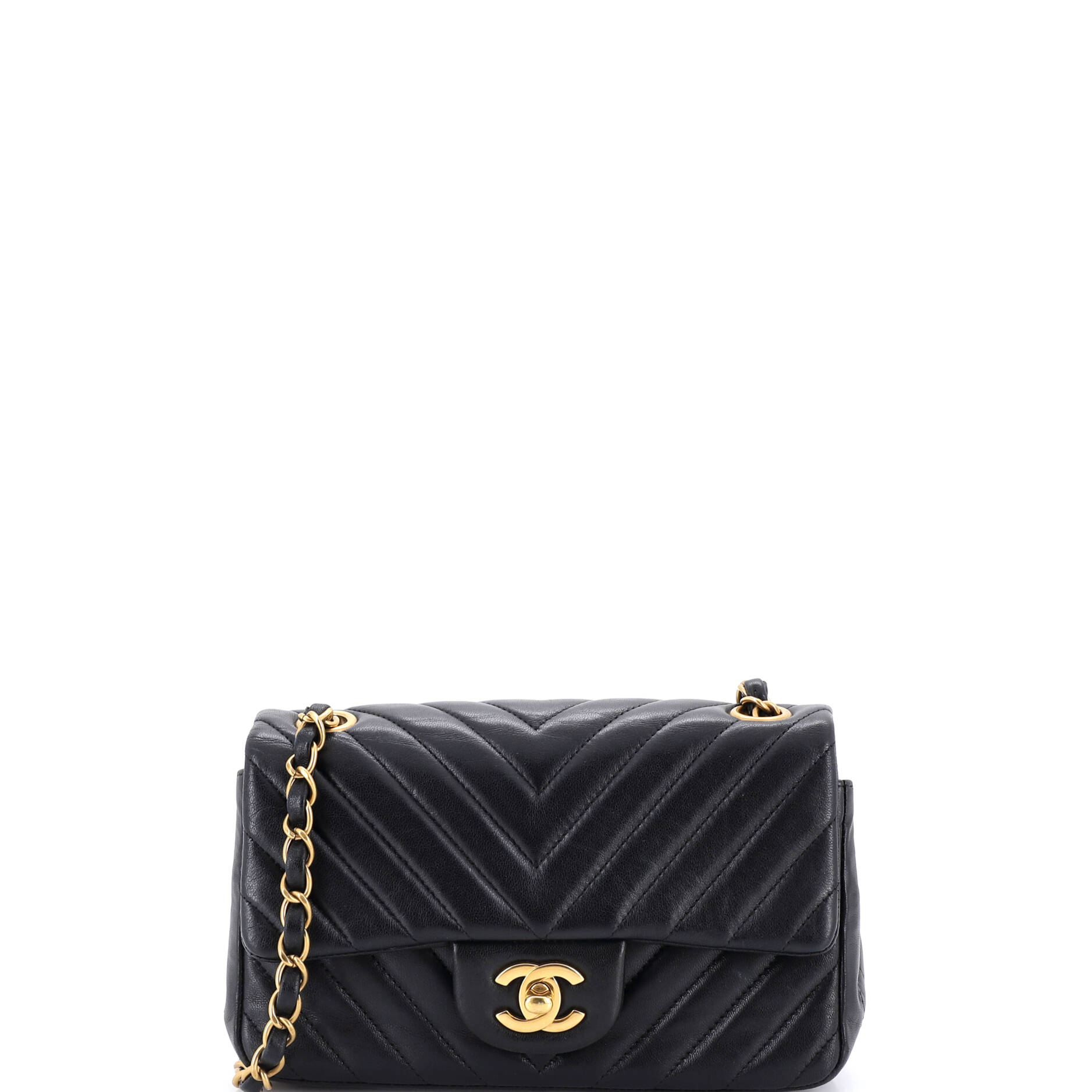 Classic Single Flap Bag Chevron Lambskin Mini
