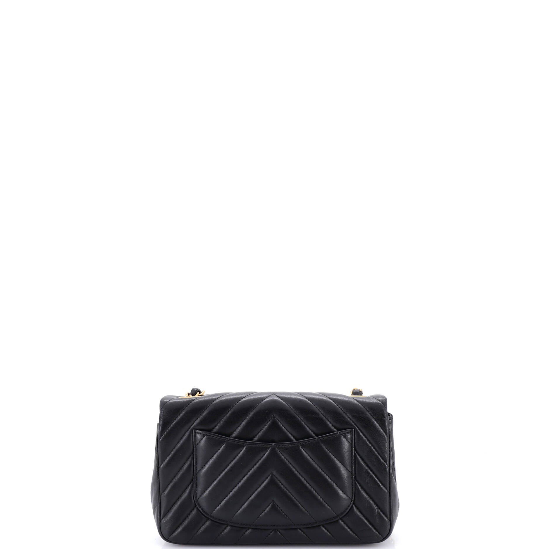 Classic Single Flap Bag Chevron Lambskin Mini