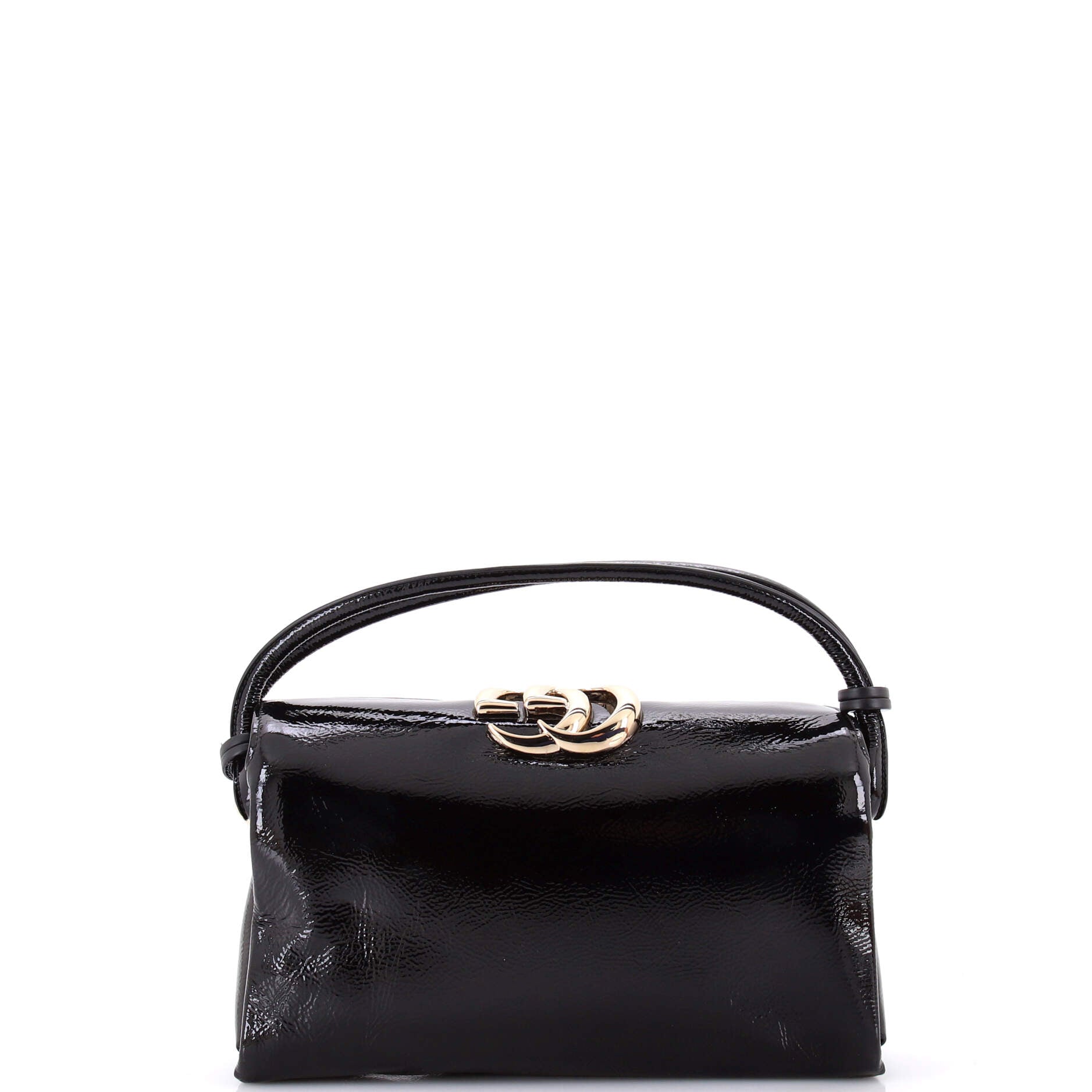 Double G Top Handle Bag Patent Medium