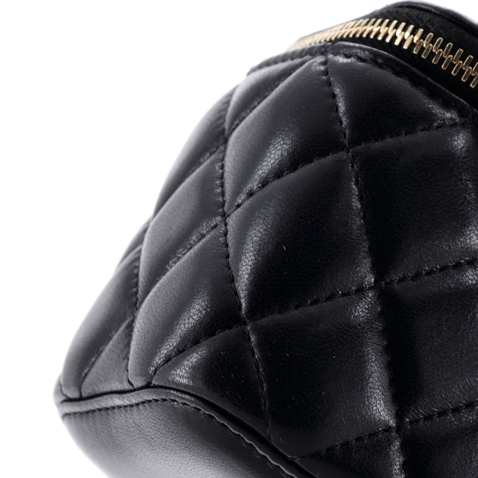 Classic Vanity Case with Chain Quilted Lambskin Mini