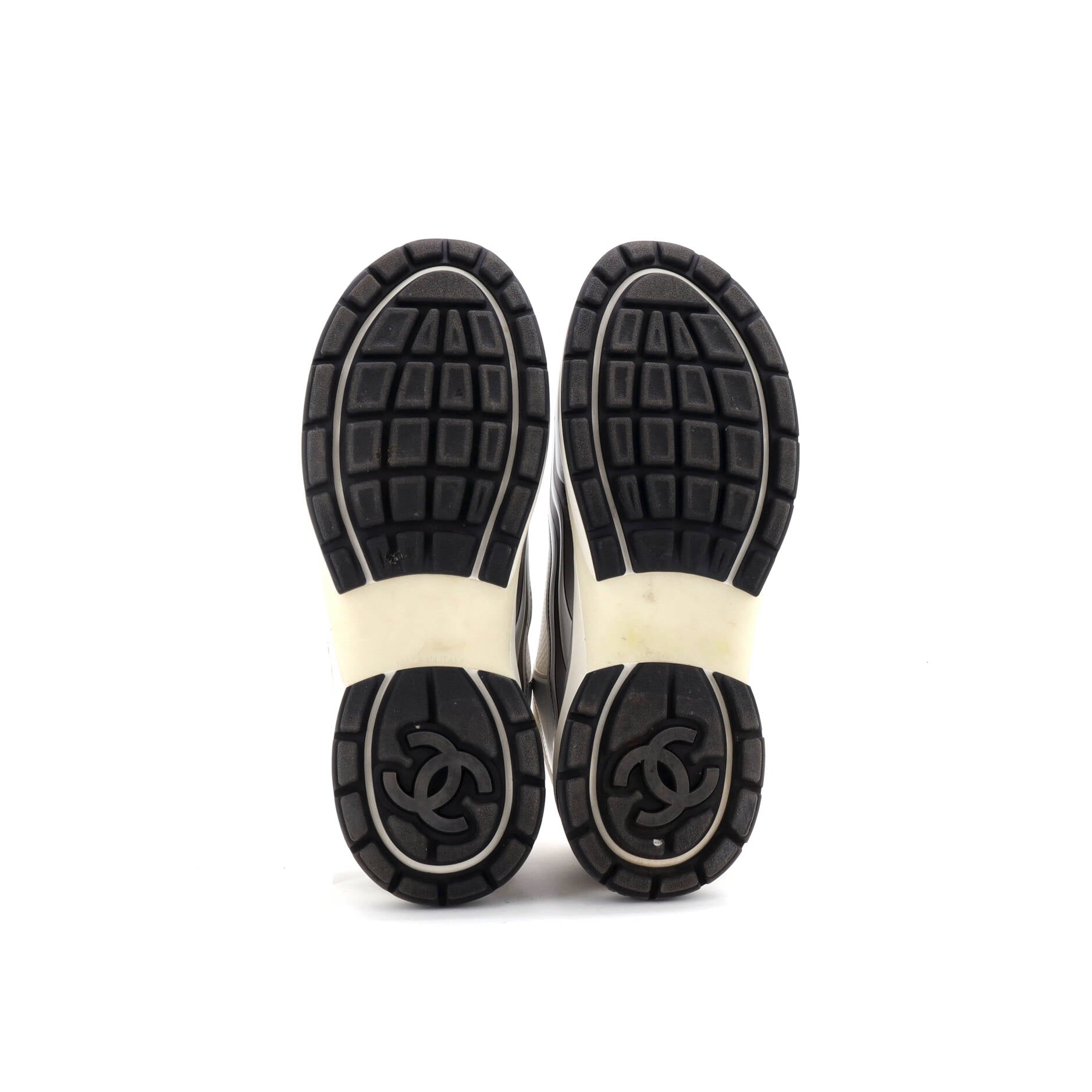 Women's CC Low-Top Sneakers Mesh and Laminated Leather