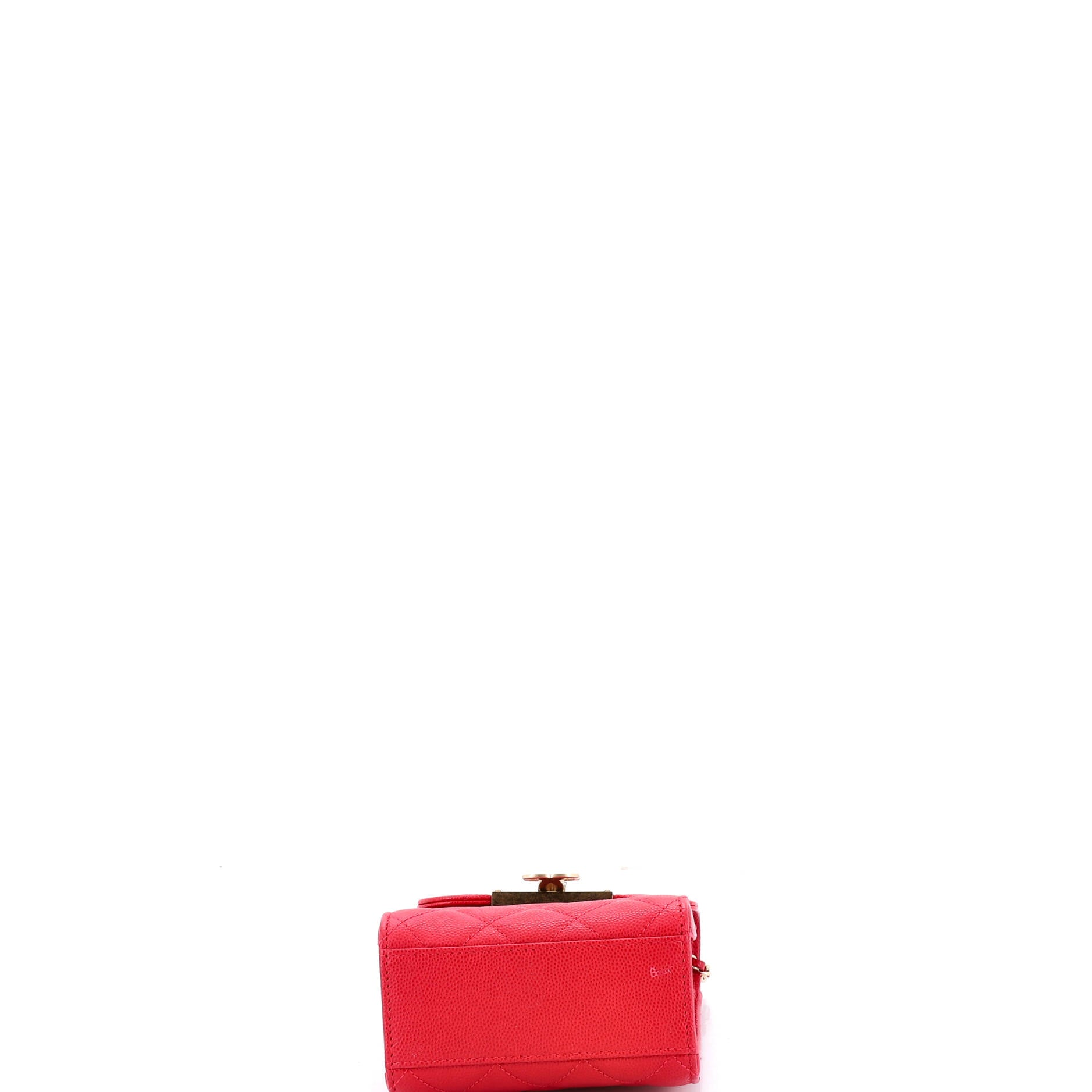 Golden Class Phone Holder Crossbody Bag Quilted Caviar