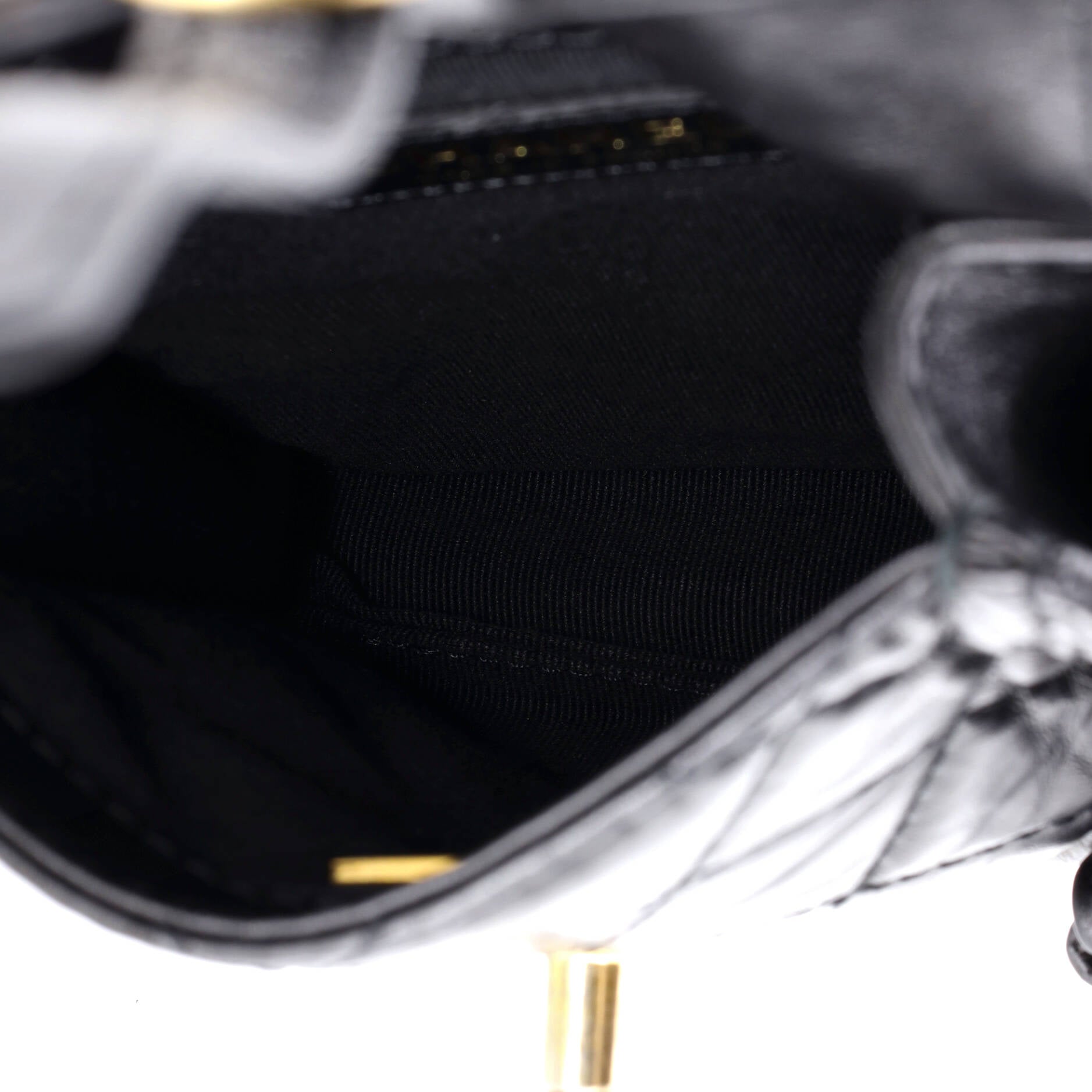 City School Flap Messenger Bag Quilted Aged Calfskin Mini