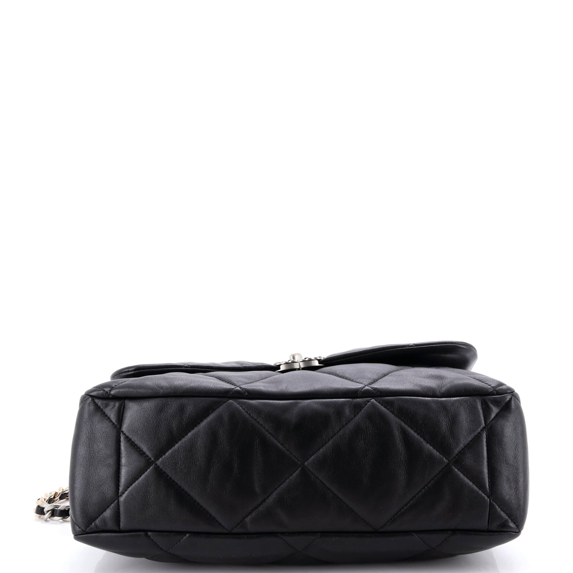 19 Flap Bag Quilted Leather Maxi