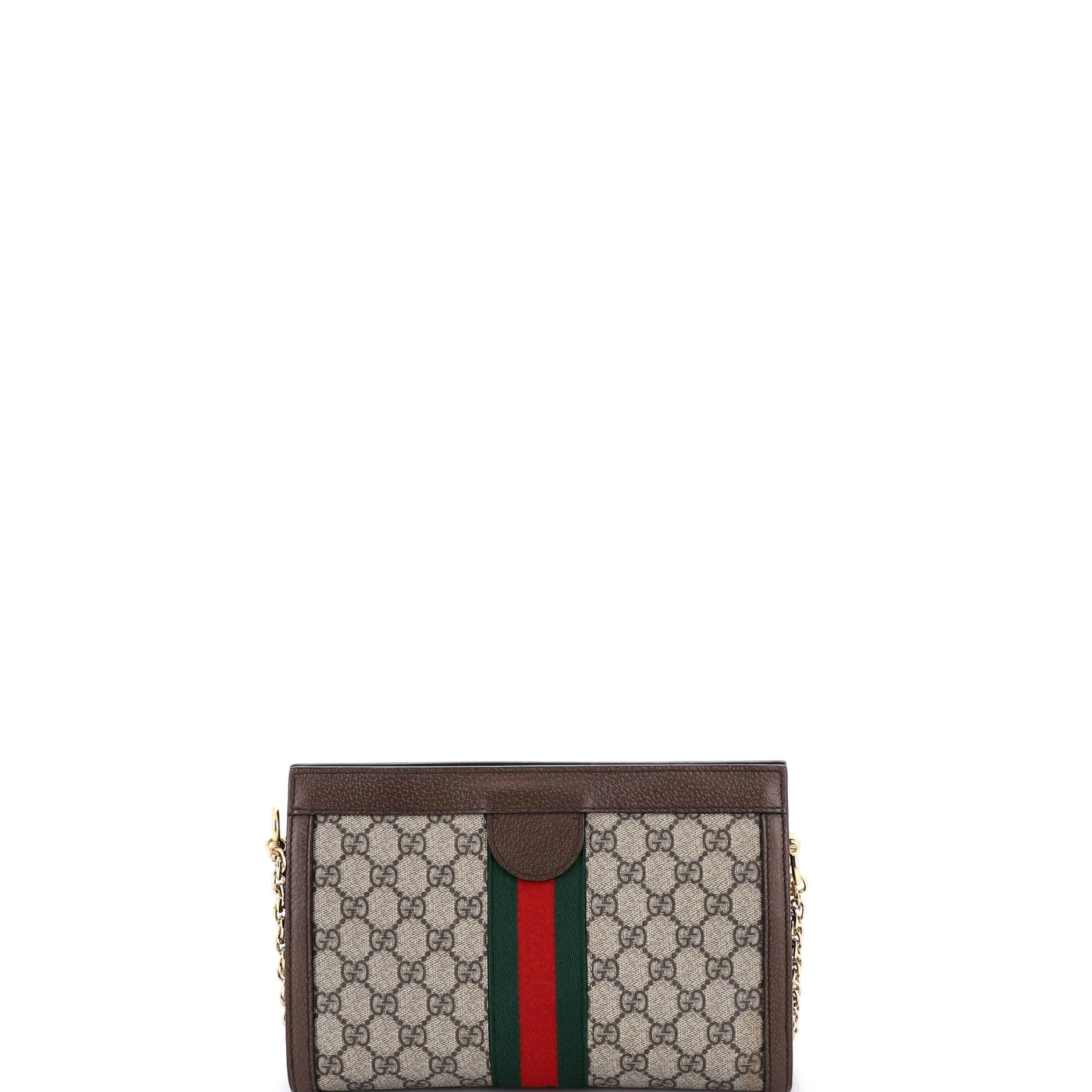 Ophidia Chain Shoulder Bag GG Coated Canvas Small