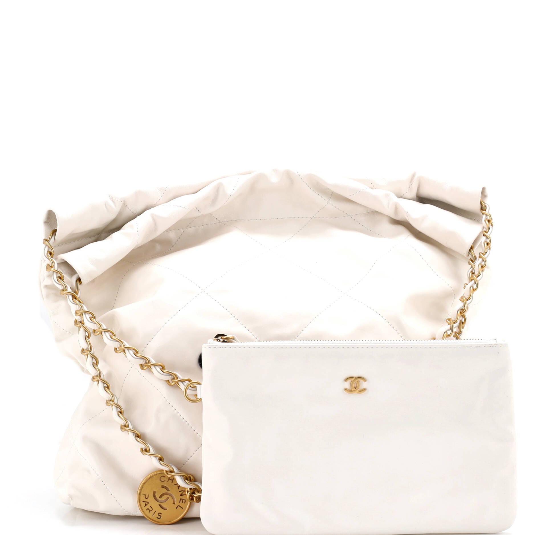 22 Chain Hobo Quilted Calfskin Small
