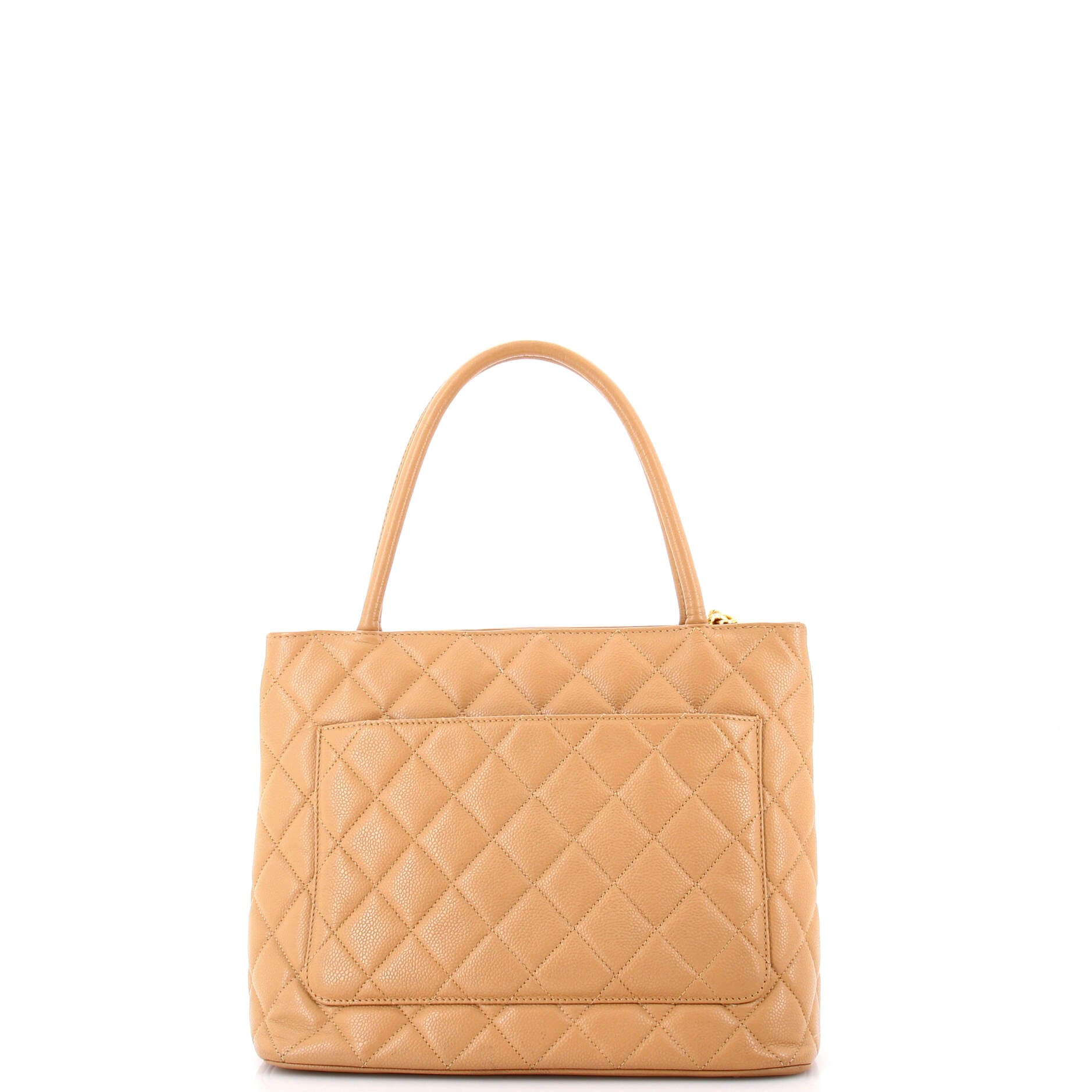 Medallion Tote Quilted Caviar