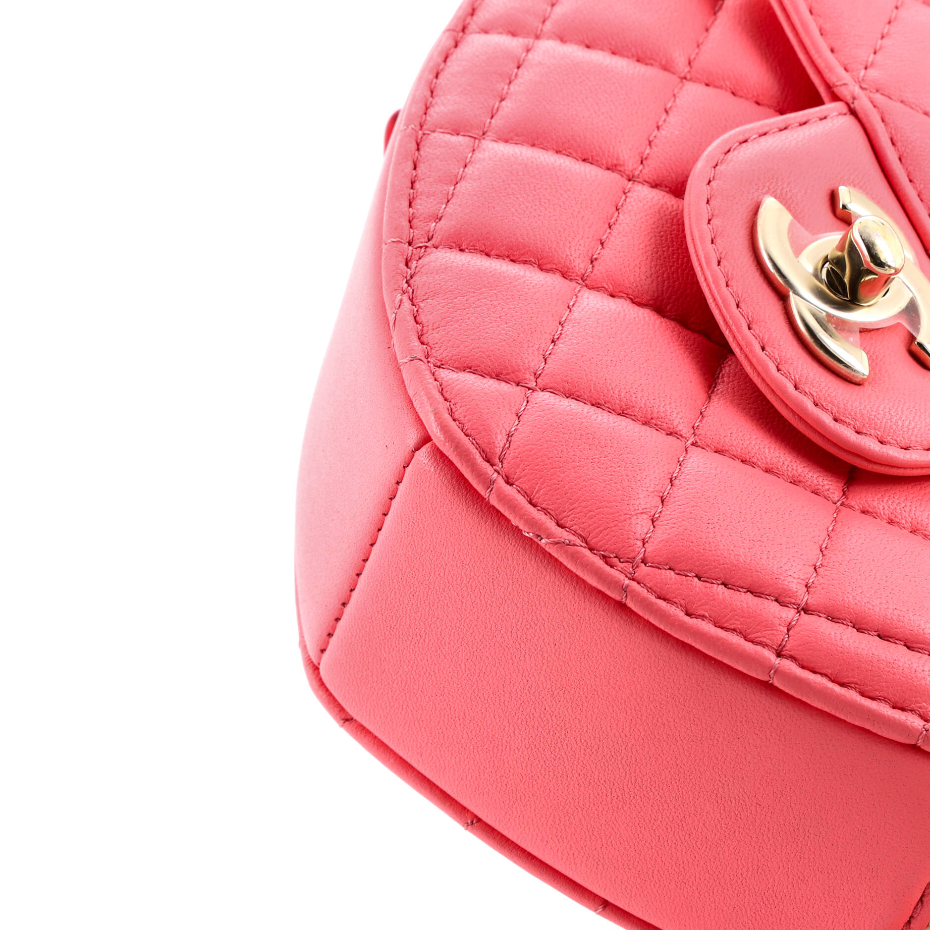 CC in Love Heart Bag Quilted Lambskin