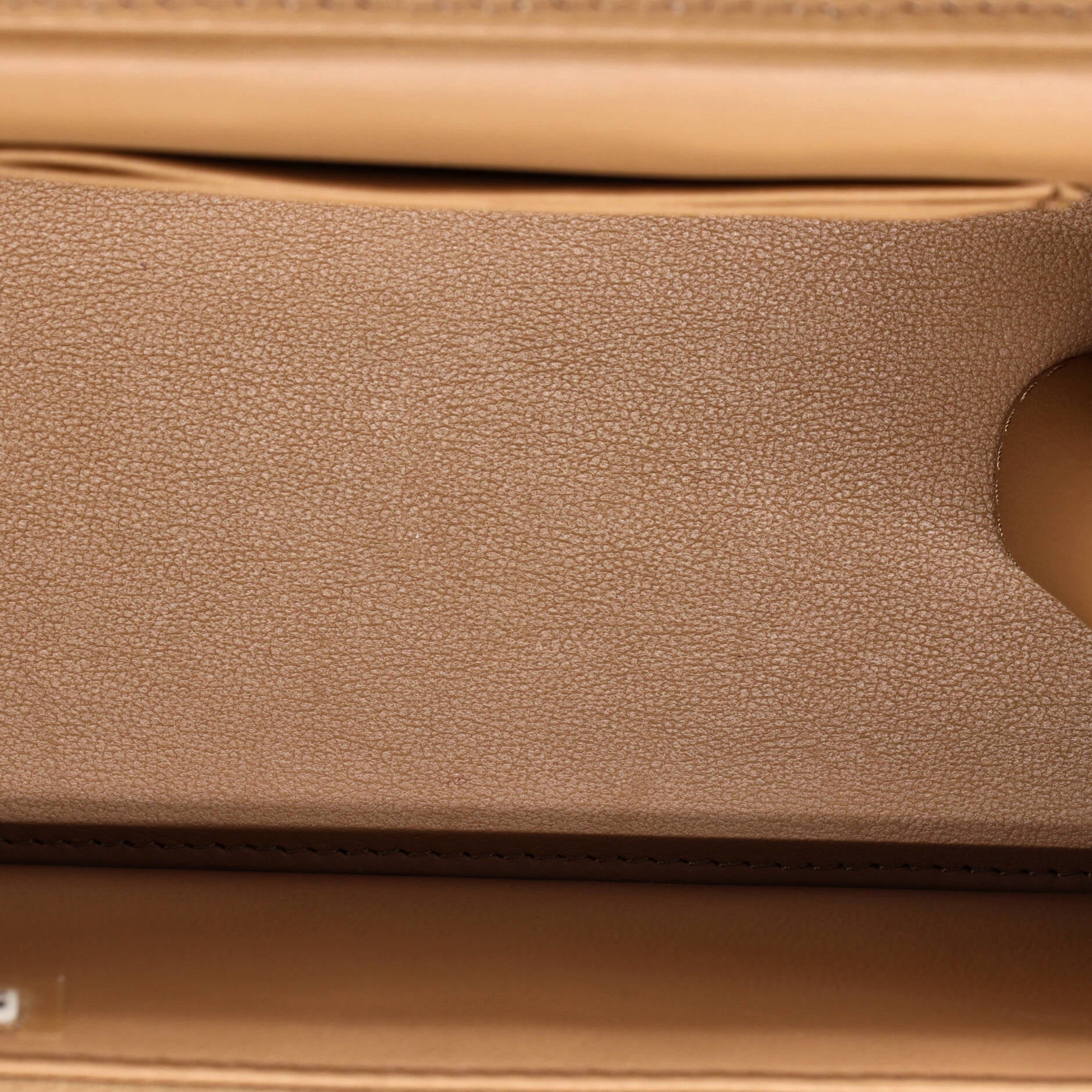 All Slide Long Vanity Case with Chain Quilted Lambskin Small