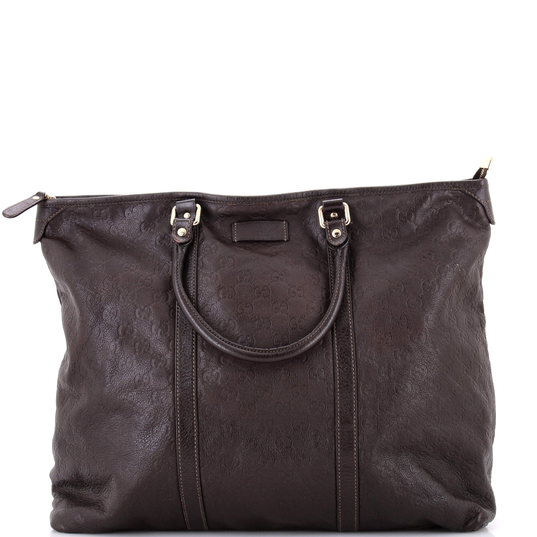 Joy Zip Top Tote Guccissima Leather Medium
