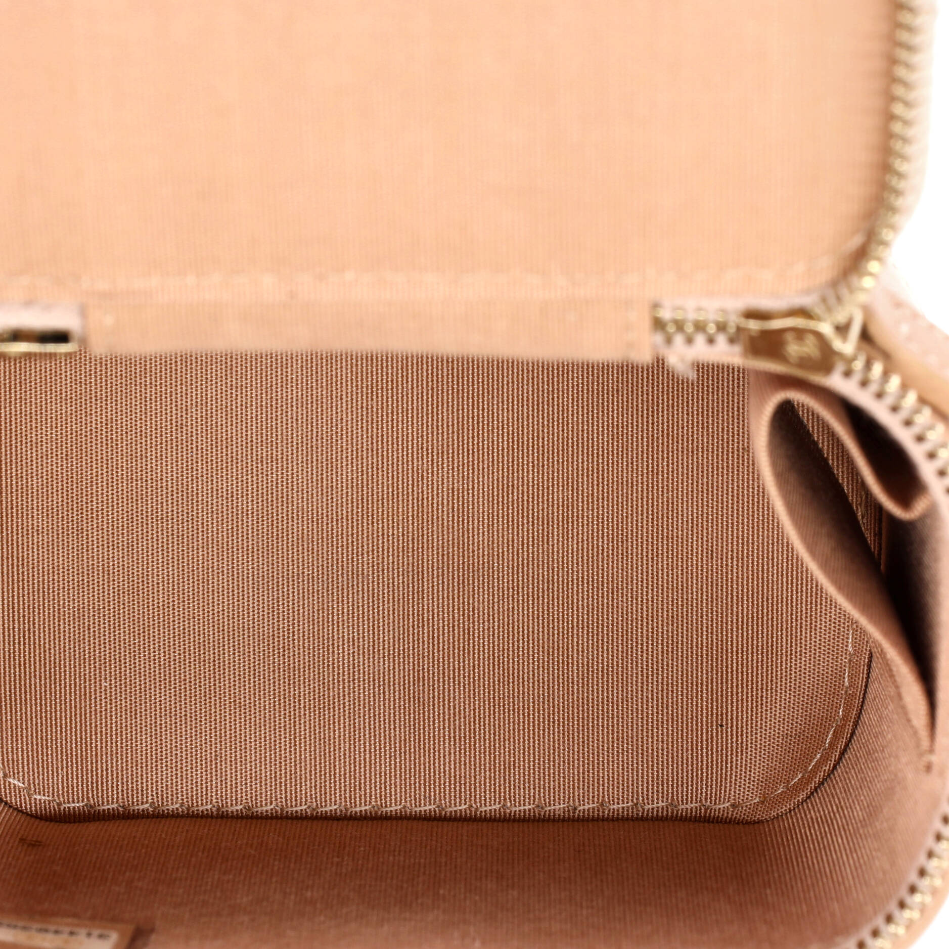 Classic Top Handle Vanity Case with Chain Quilted Lambskin Mini
