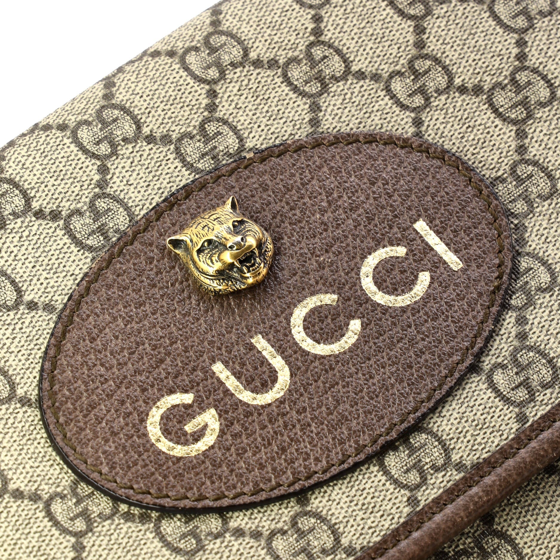 Neo Vintage Flap Messenger GG Coated Canvas Medium
