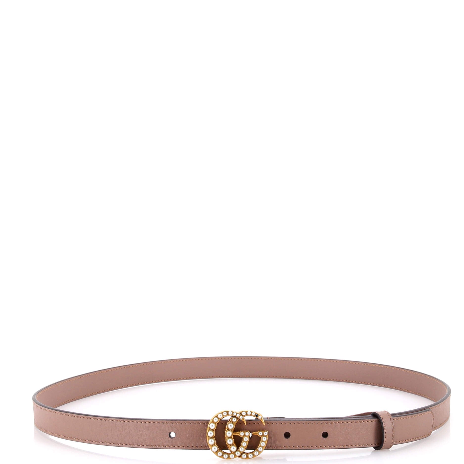 Pearly GG Marmont Belt Leather Thin 85