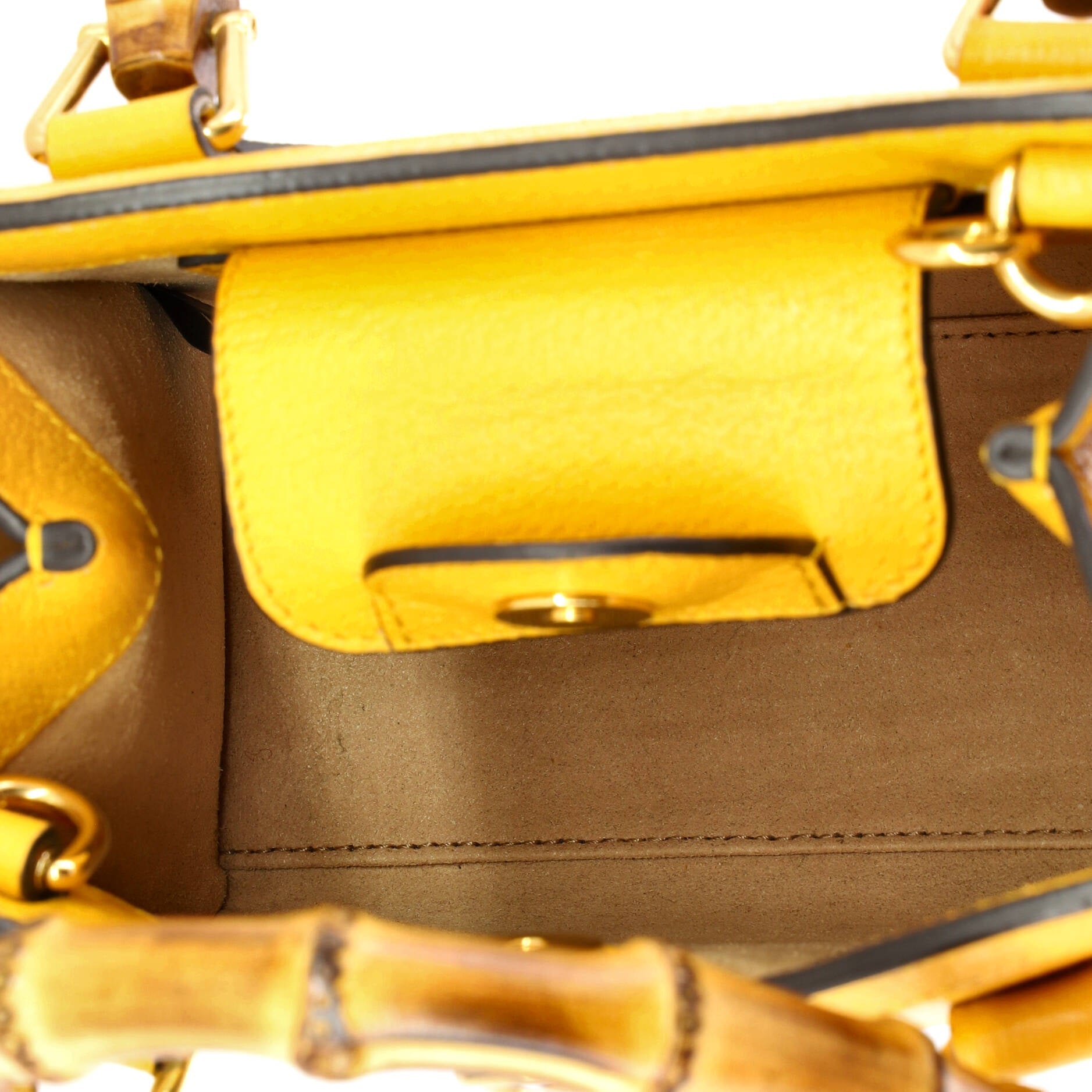 Diana NM Bamboo Handle Tote Leather Mini
