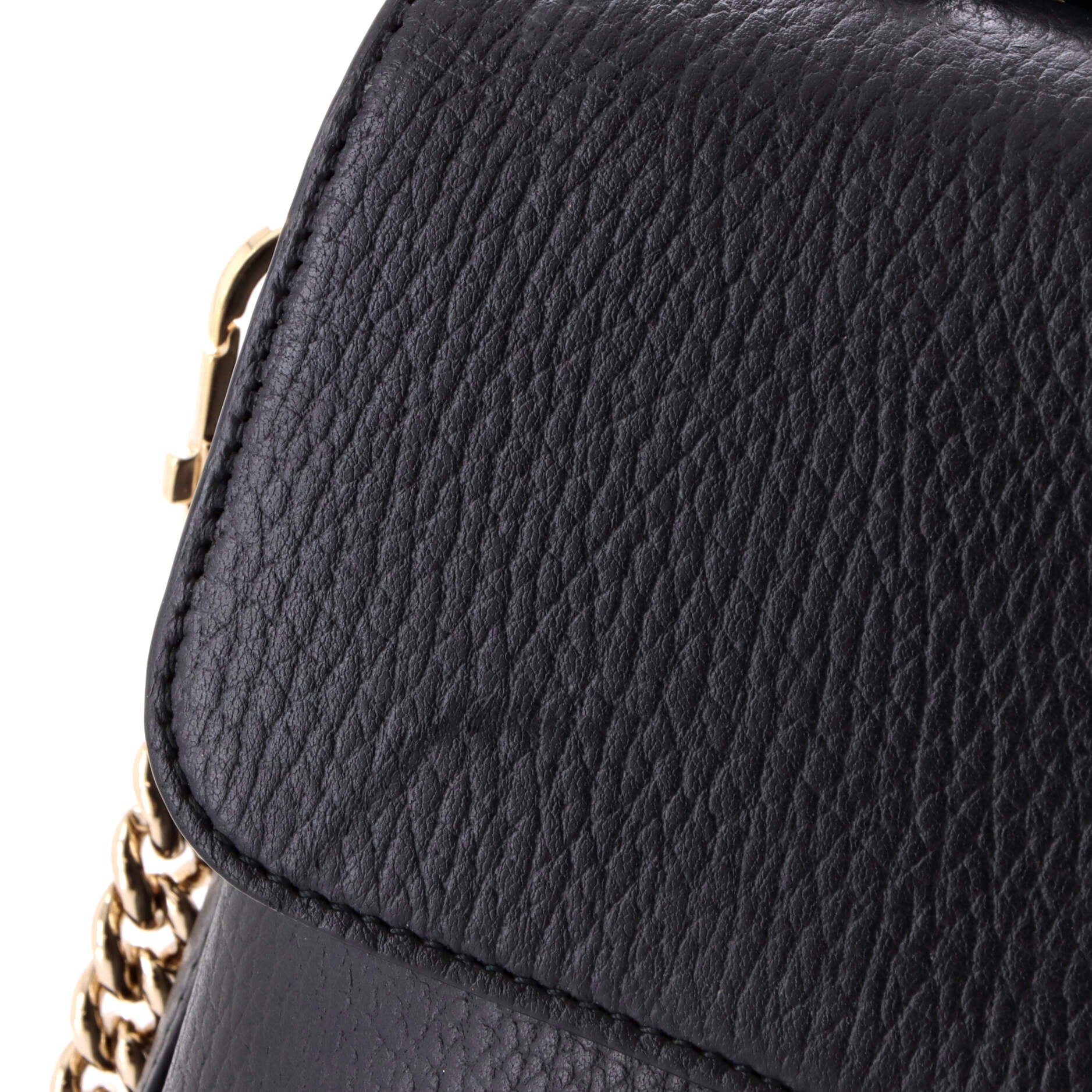 Interlocking Top Handle Bag Leather Medium
