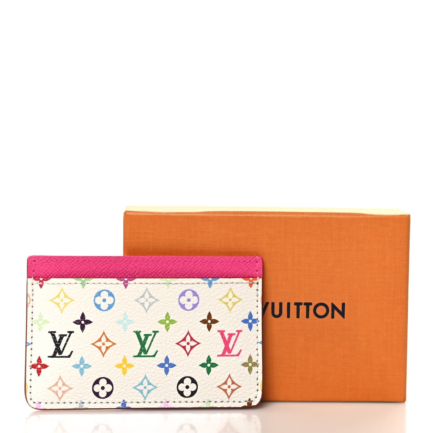 LV X TM Monogram Multicolor Card Holder Kawaii Pink