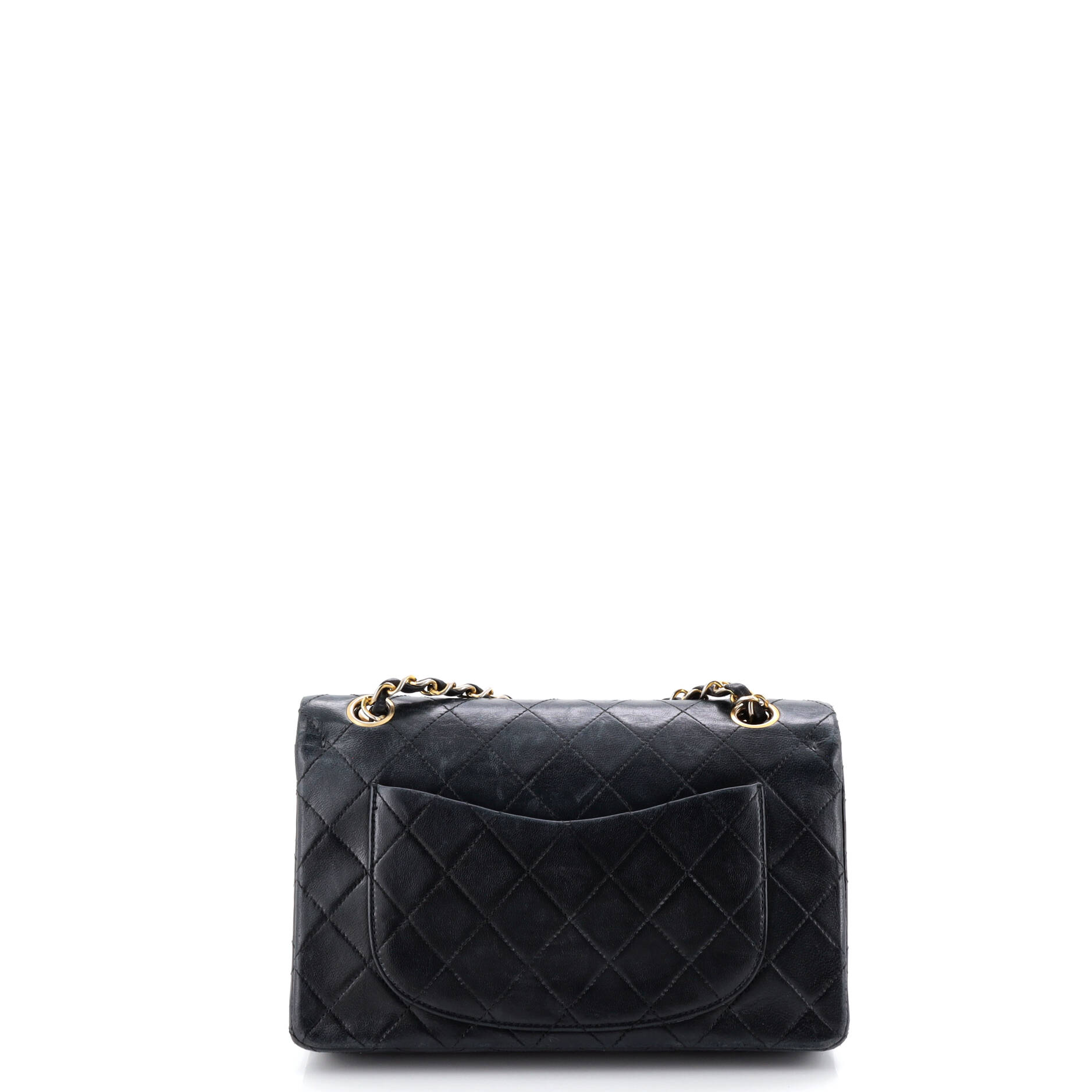 Vintage Classic Double Flap Bag Quilted Lambskin Small