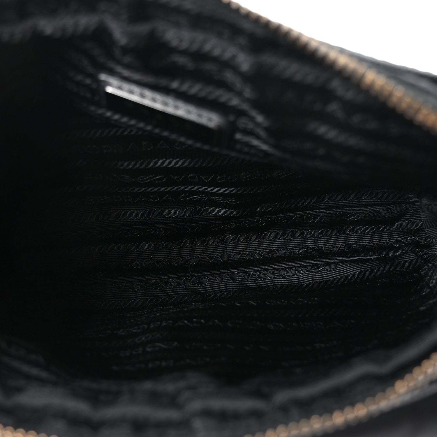 Re-Nylon Saffiano Pocket Single Snap Buckle Shoulder Bag Black
