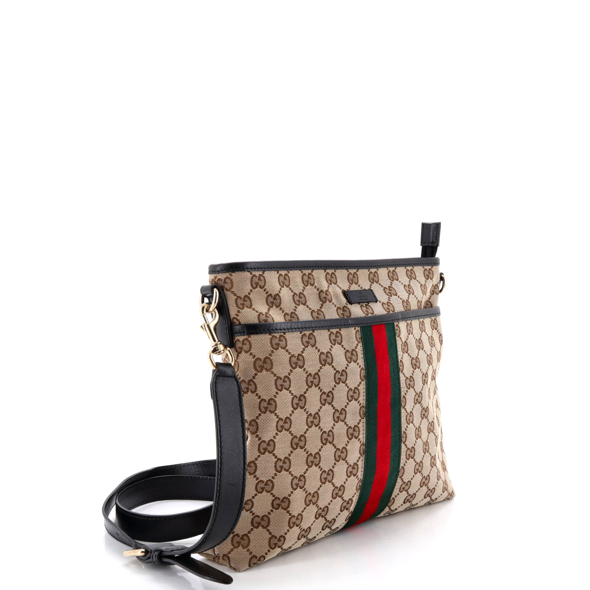 Front Pocket Web Messenger GG Canvas Small